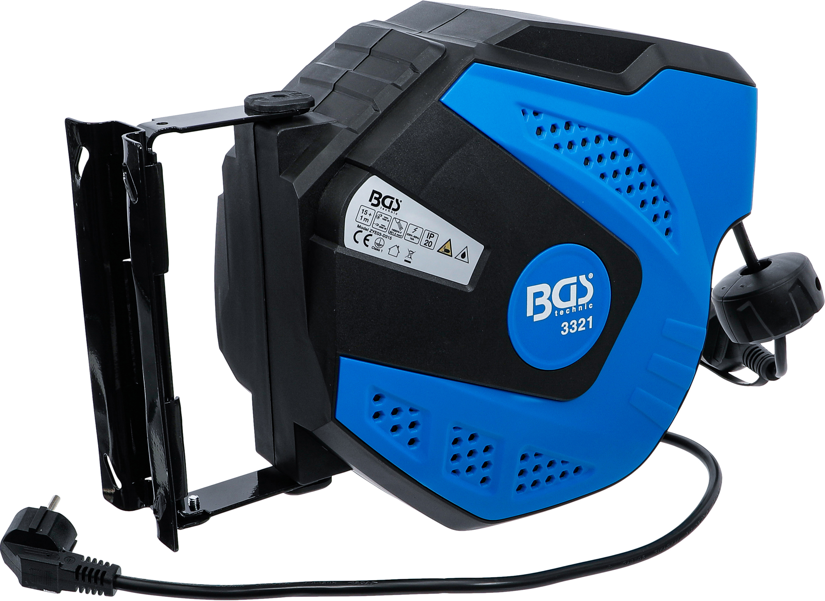 BGS Automatische Kabeltrommel | 15 m