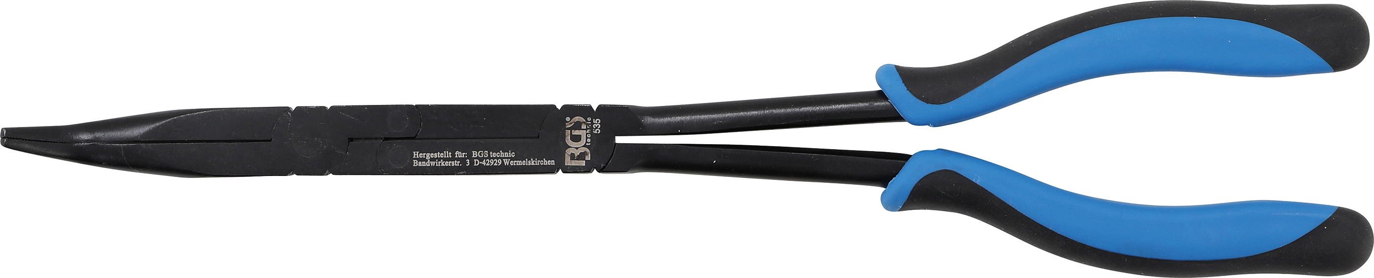 BGS Doppelgelenk-Zange | abgewinkelte Spitze | 350 mm