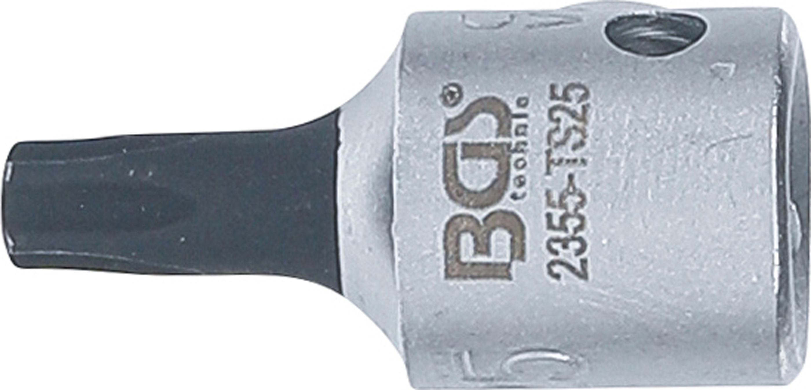 BGS Bit-Einsatz | Antrieb Innenvierkant 6,3 mm (1/4") | TS-Profil (für Torx Plus) mit Bohrung TS25