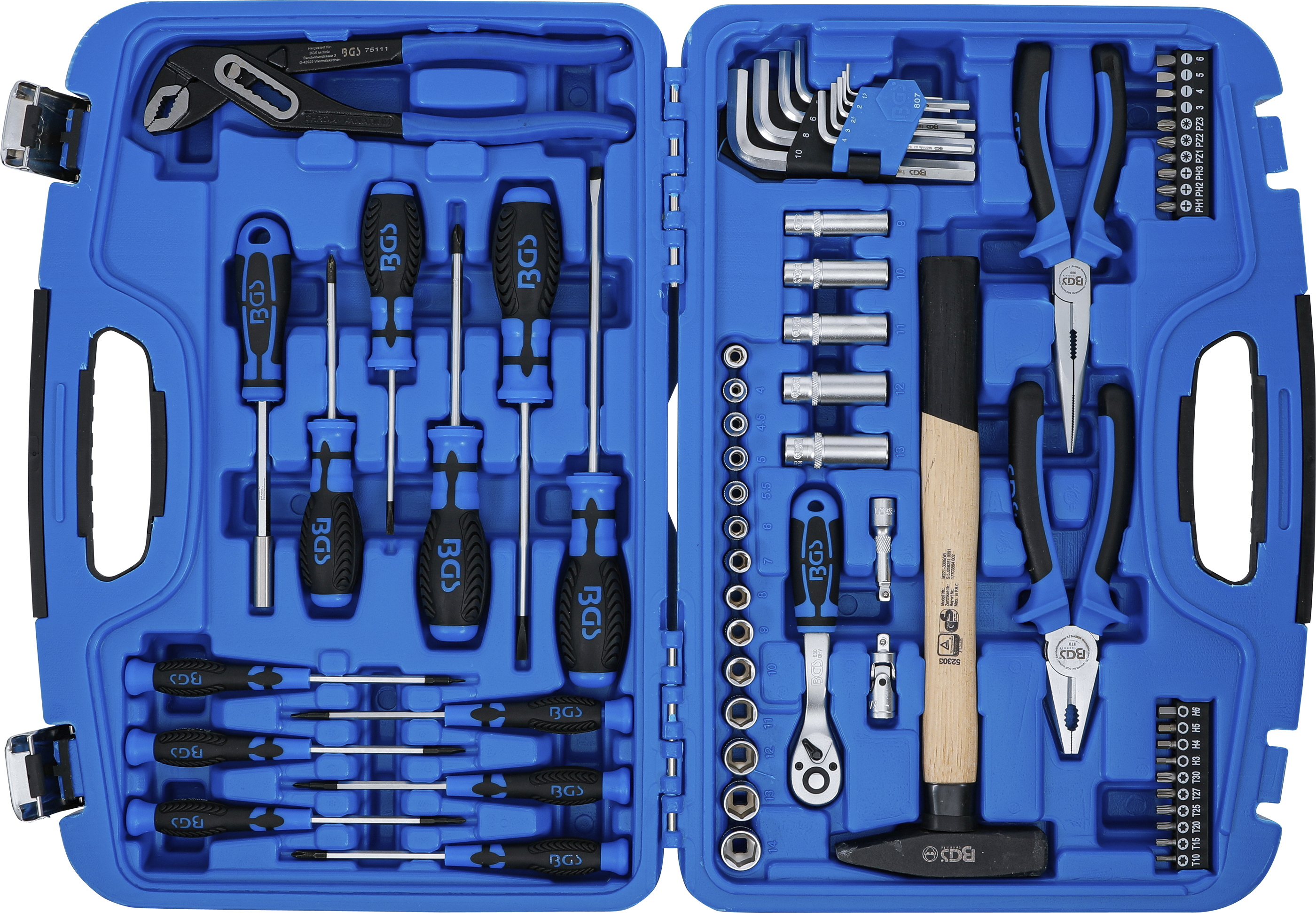 BGS Steckschlüssel-Werkzeugkoffer | 67-tlg.