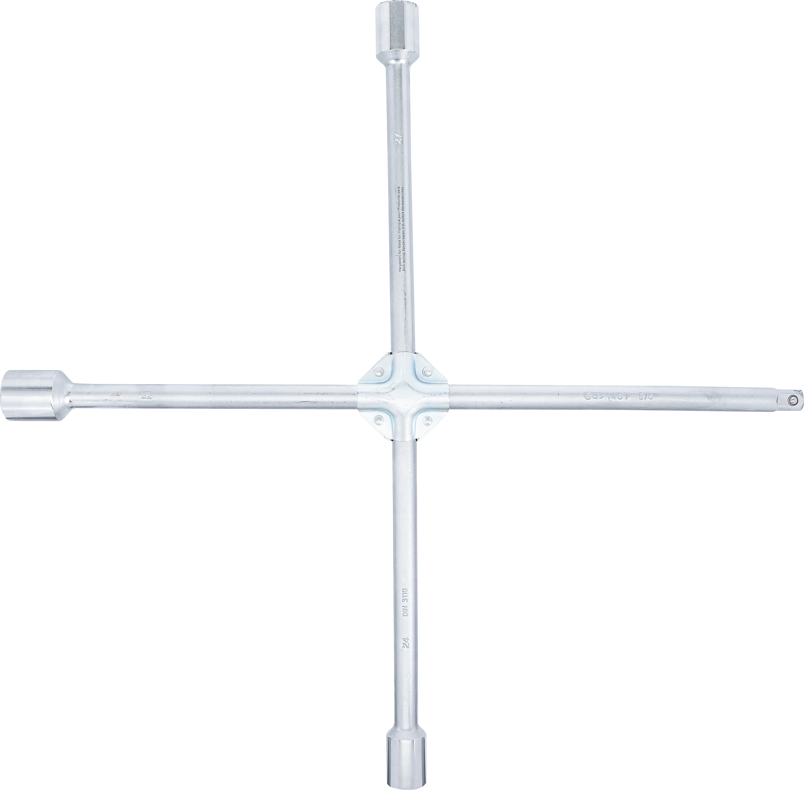 BGS Lkw-Radkreuz | Vierkant | SW 24 x 27 x 32 x 20 mm (3/4")