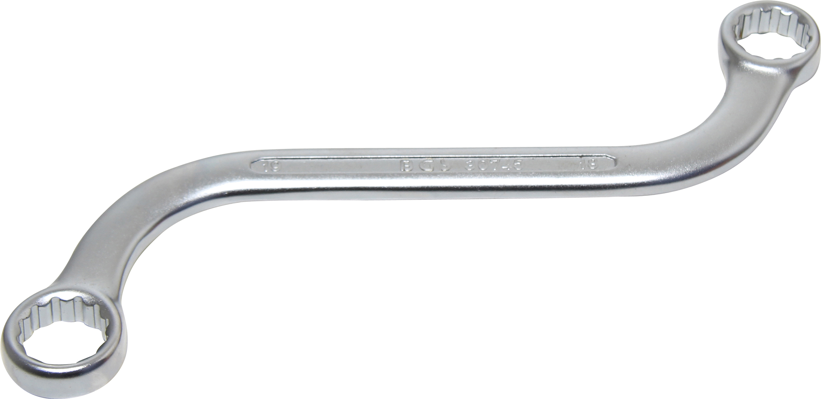 BGS S-Form Doppel-Ringschlüssel Zwölfkant | SW 18 x 19 mm