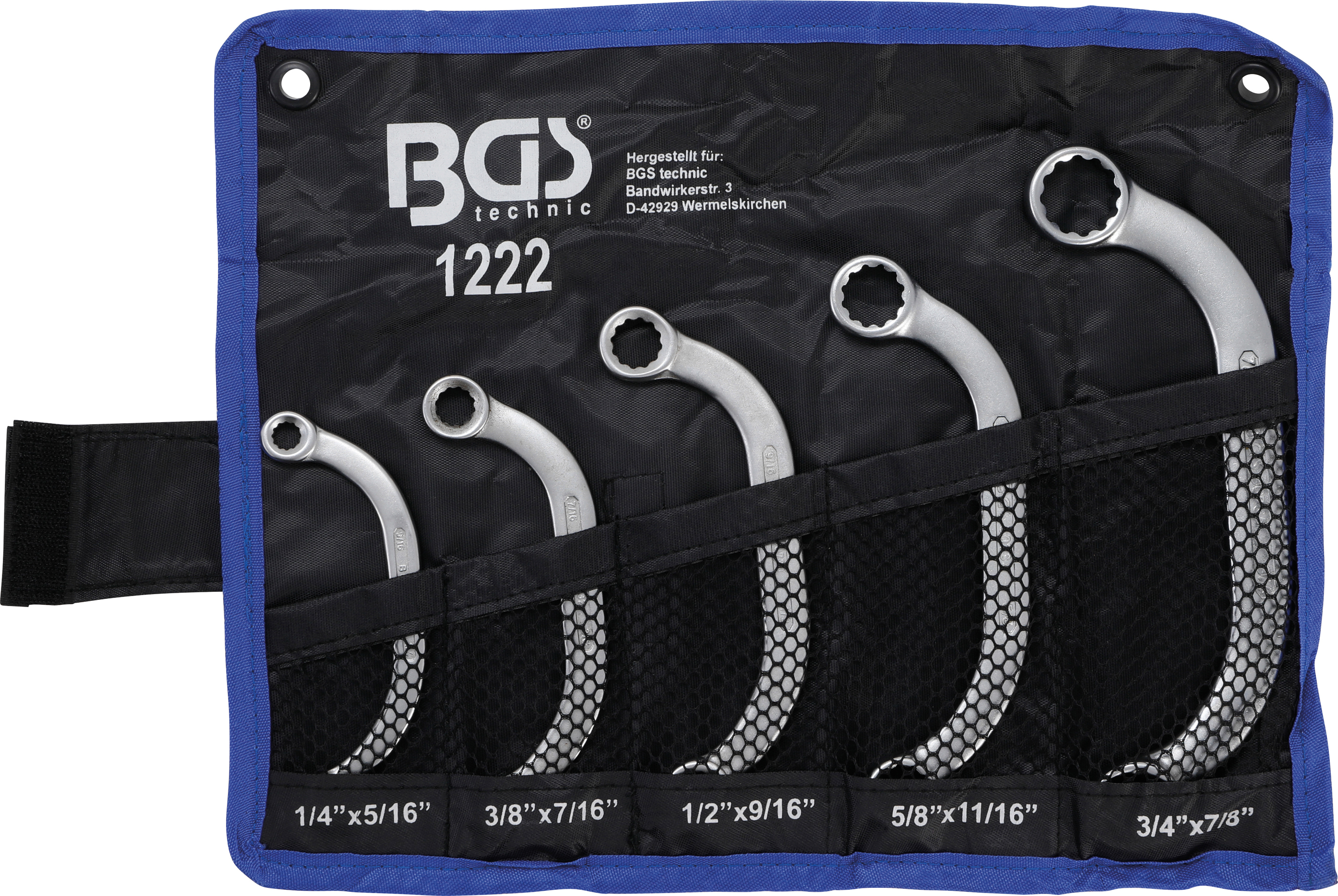 BGS Starter- und Blockschlüssel-Satz | Zollgrößen | SW 1/4" - 7/8" | 5-tlg.
