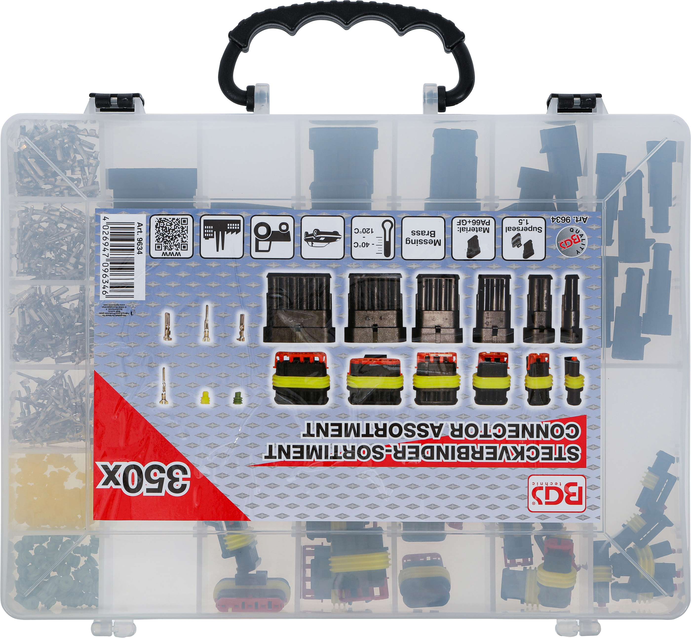 BGS Steckverbinder-Sortiment | 350-tlg.