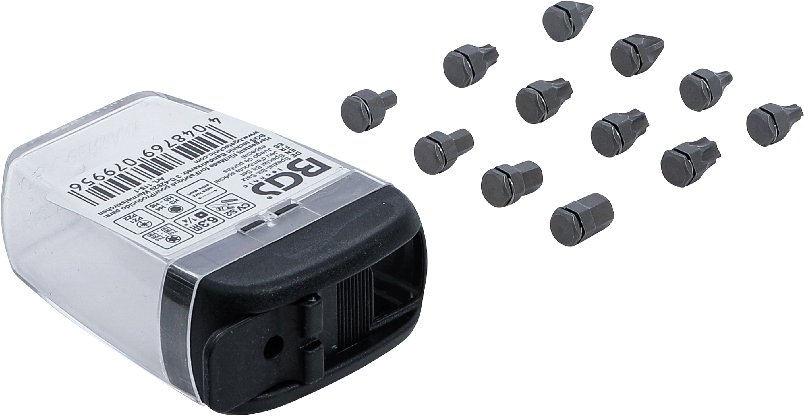 BGS Spezial-Bit-Satz | Antrieb Innensechskant 6,3 mm (1/4") | für Art. 115