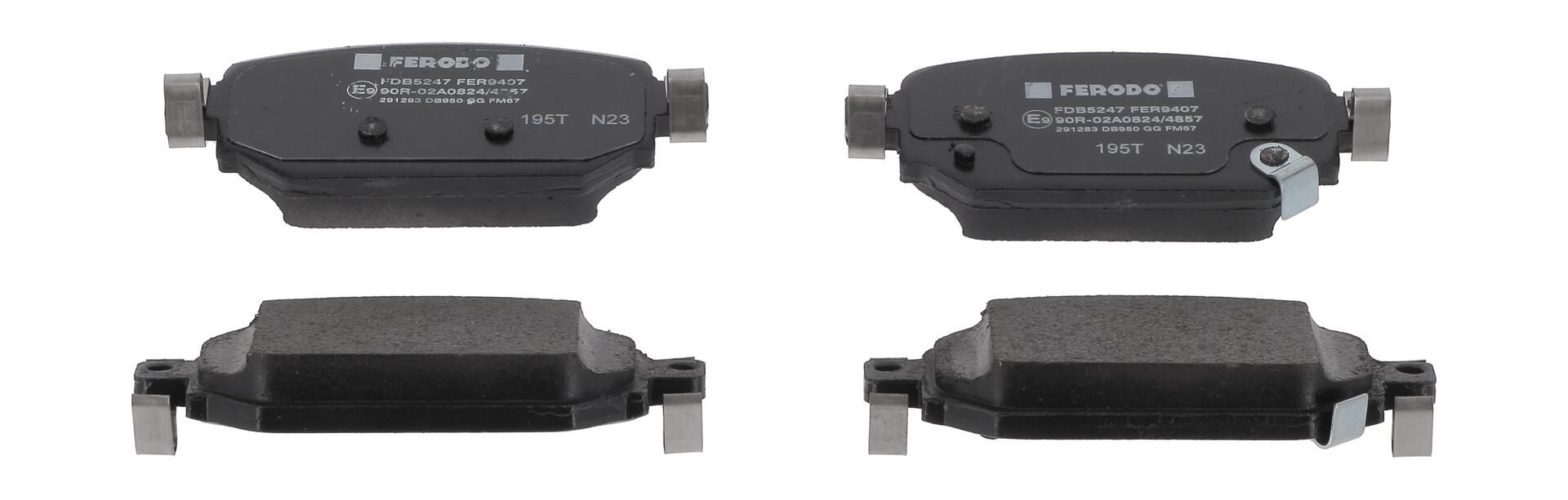 Bremsbelagsatz, Scheibenbremse