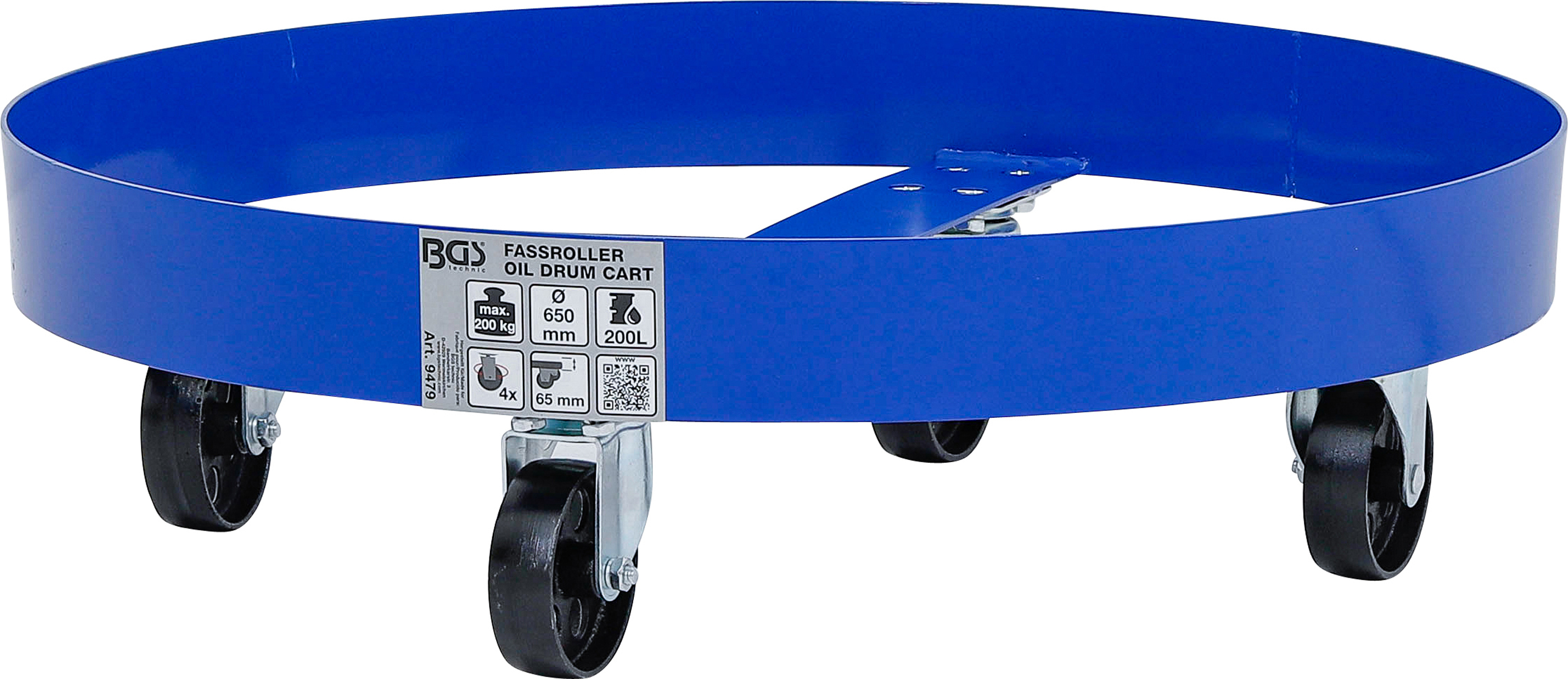 BGS Fassroller | Standardgröße | für 200 - l - Fässer