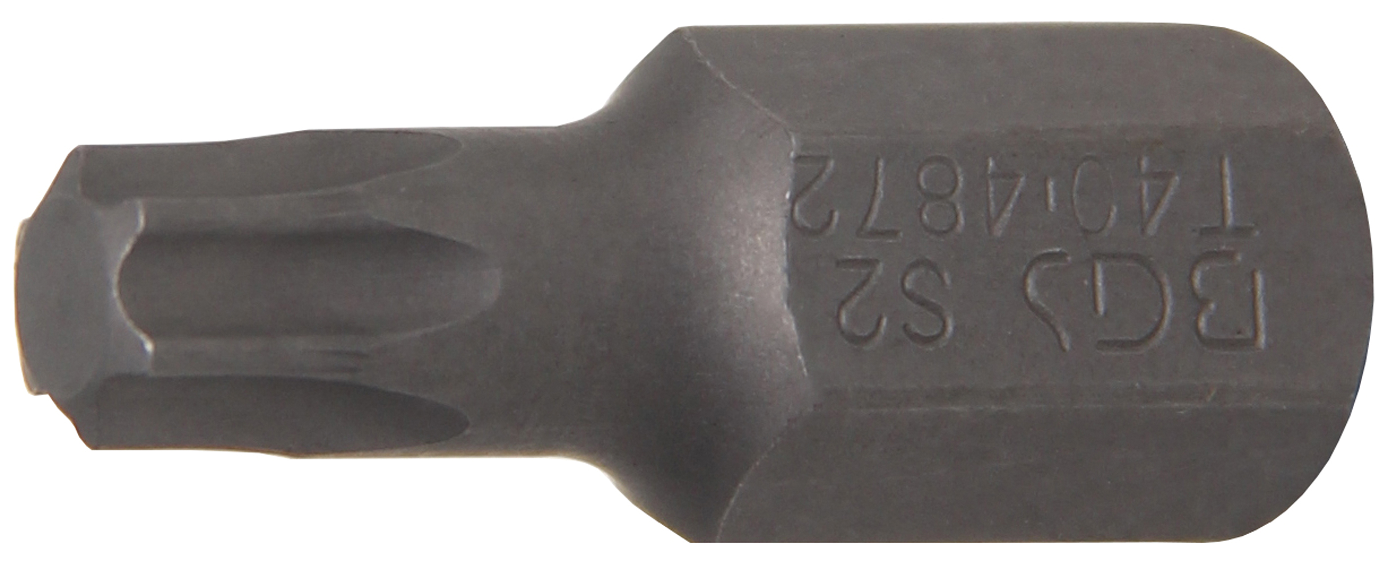 BGS Bit | Länge 30 mm | Antrieb Außensechskant 10 mm (3/8") | T-Profil (für Torx) T40