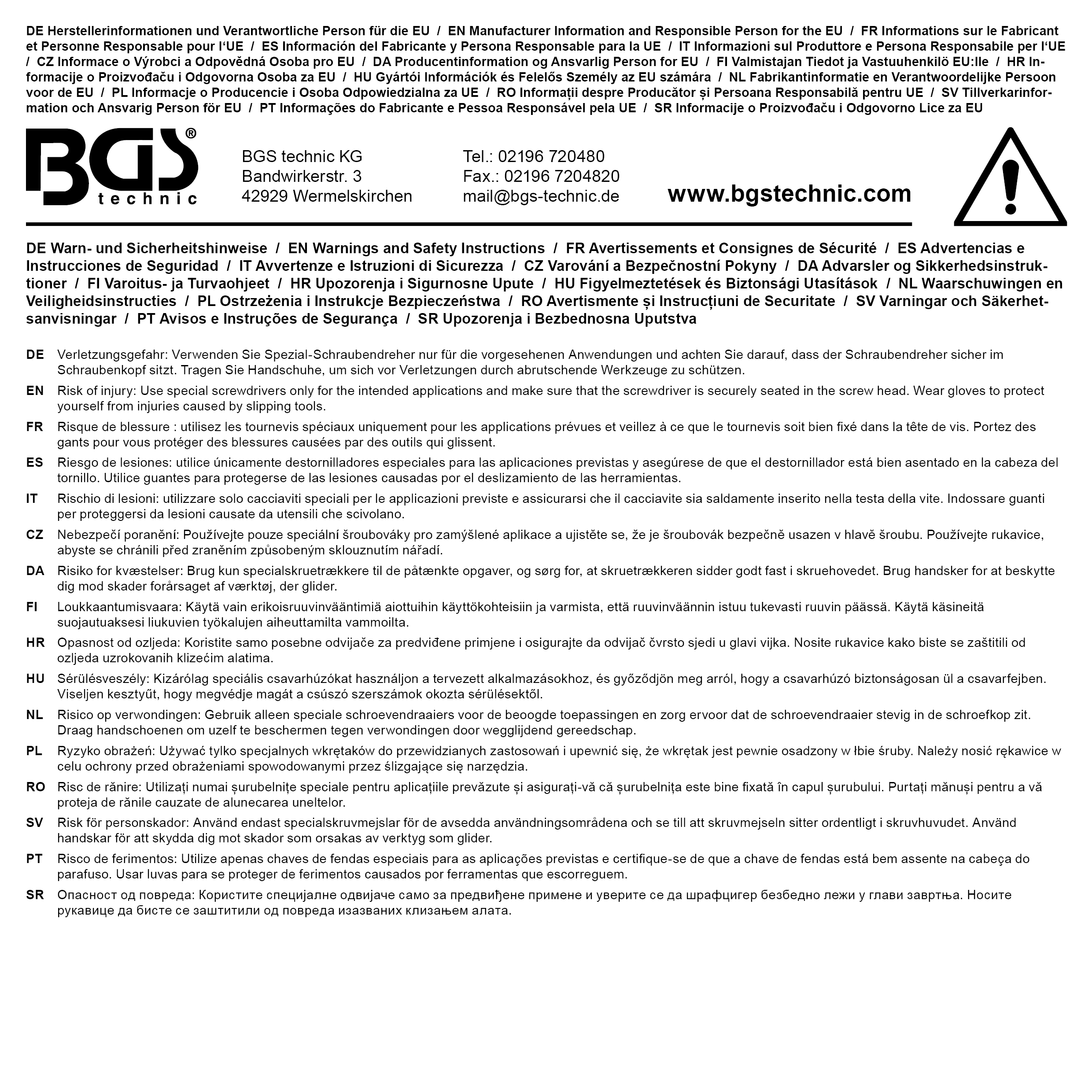 BGS Spezial-Schraubendreher-Satz | 2-tlg.