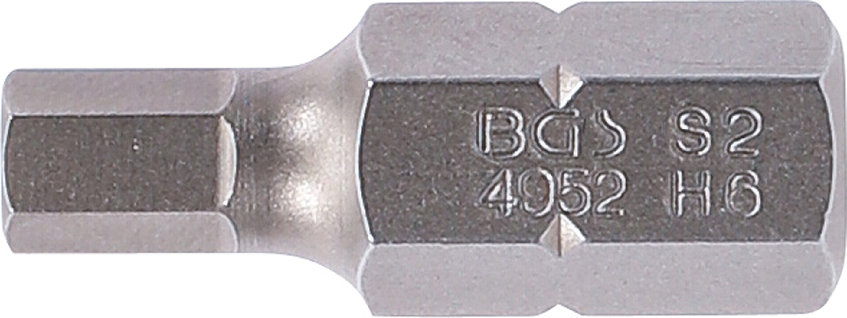 BGS Bit | Länge 30 mm | Antrieb Außensechskant 10 mm (3/8") | Innensechskant 6 mm