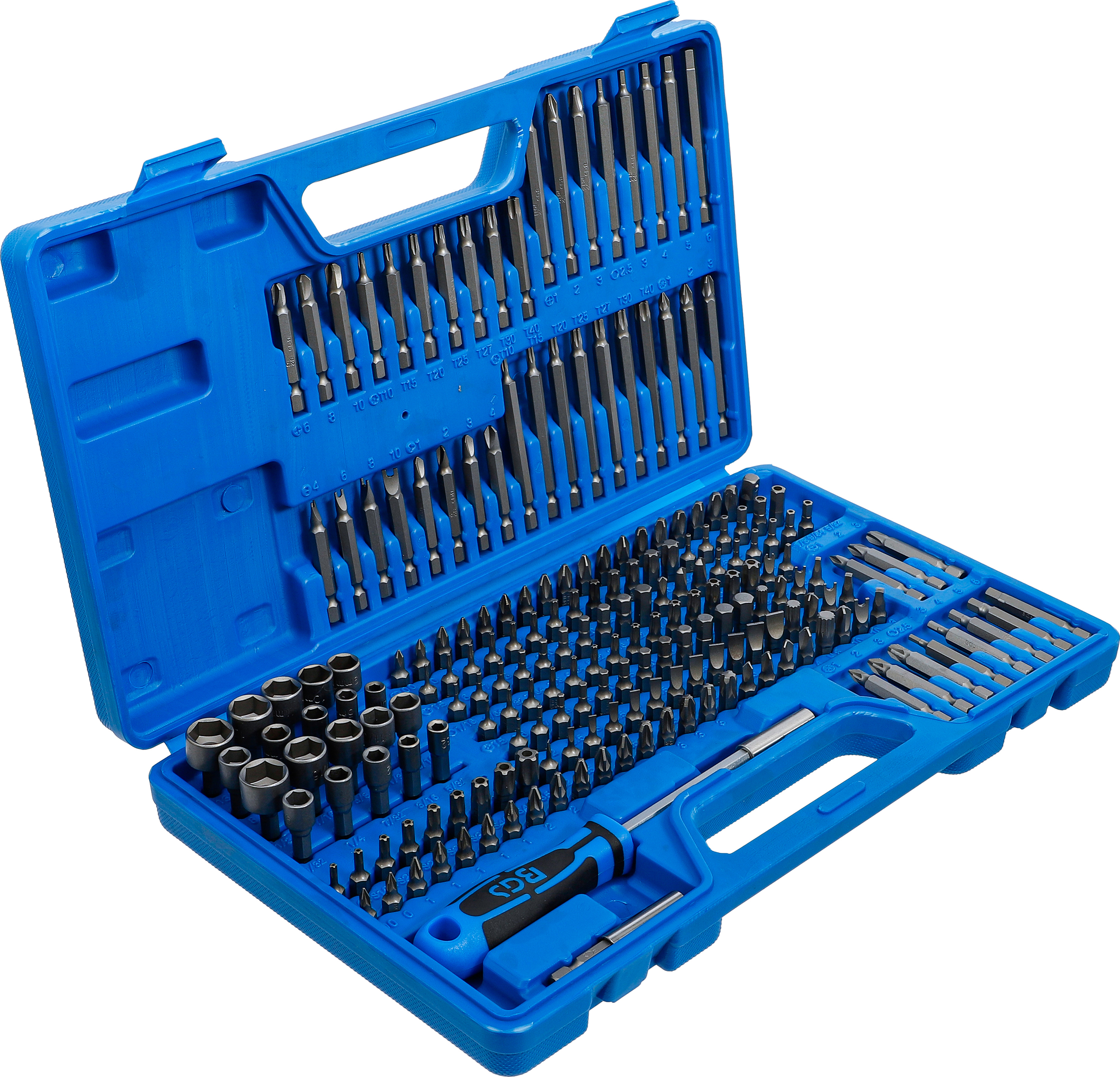 BGS Universal-/Sicherheits-Bit-Satz | Antrieb Außensechskant 6,3 mm (1/4") | 208-tlg.