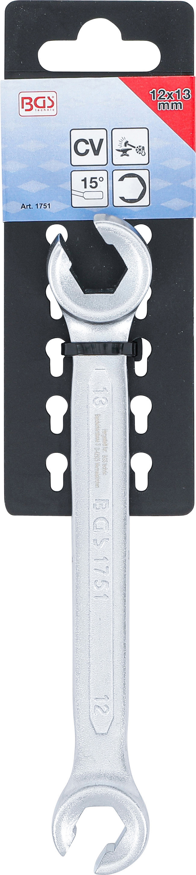 BGS Offener Doppel-Ringschlüssel | SW 12 x 13 mm