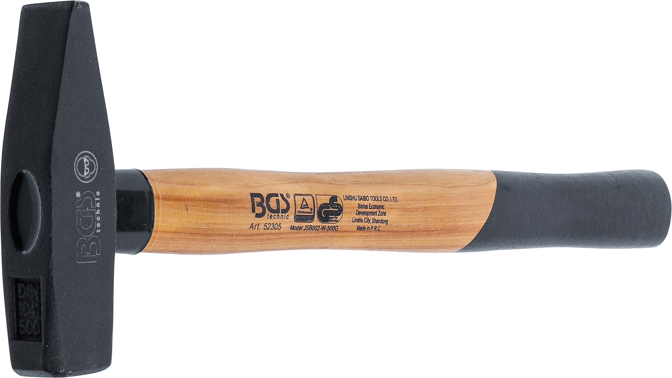 BGS Schlosserhammer | Hickory-Stiel | DIN 1041 | 500 g