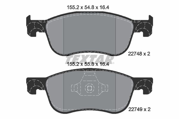 Bremsbelagsatz, Scheibenbremse