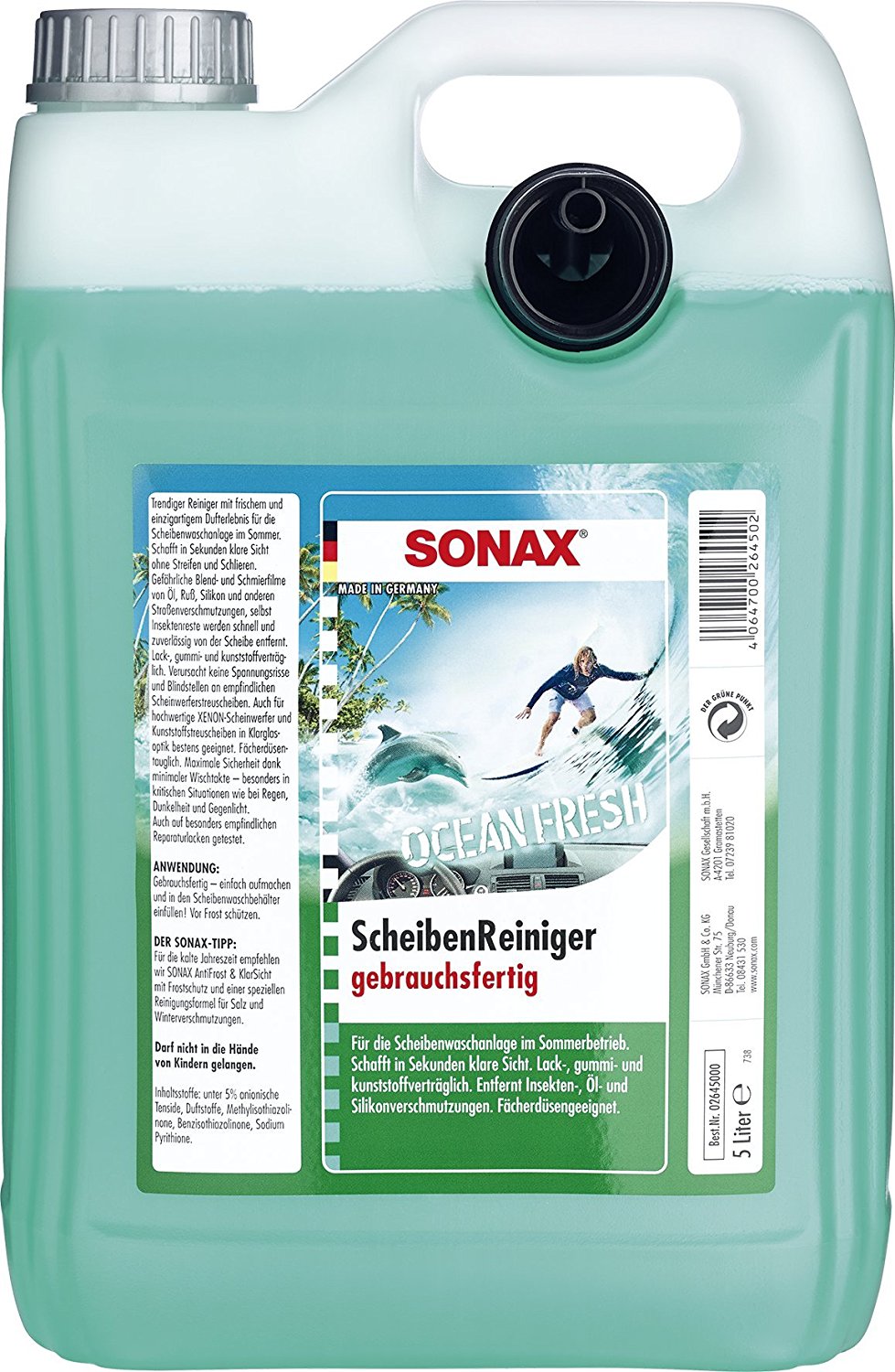 Sonax ScheibenReiniger gebrauchsfertig Ocean Fresh 5 Liter