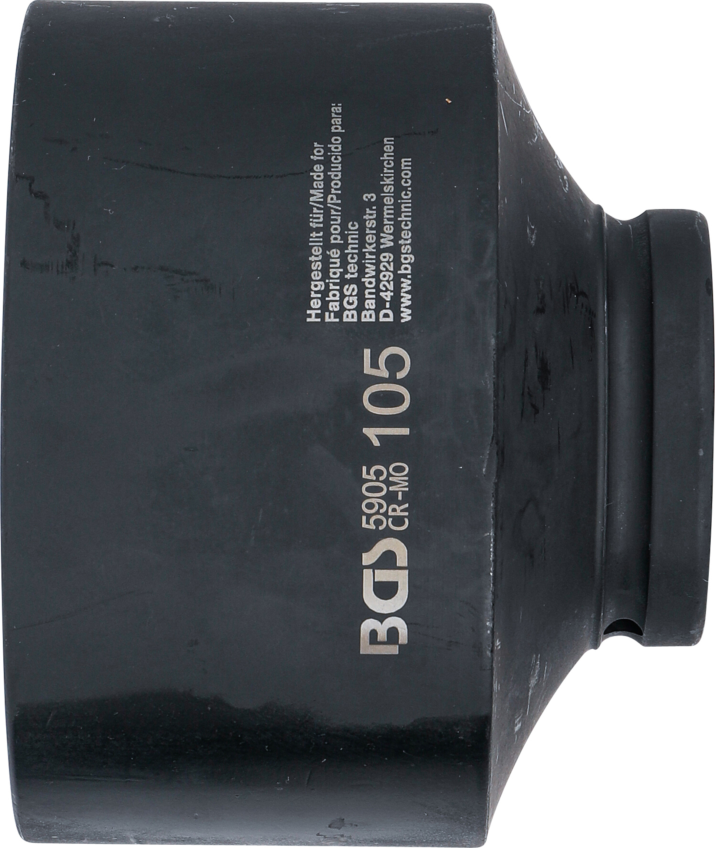 BGS Kraft-Steckschlüssel-Einsatz Sechskant | Antrieb Innenvierkant 25 mm (1") | SW 105 mm