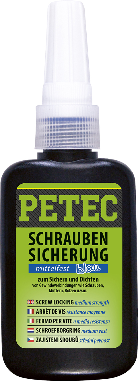 Petec Schraubensicherung Mittelfest Blau 50g