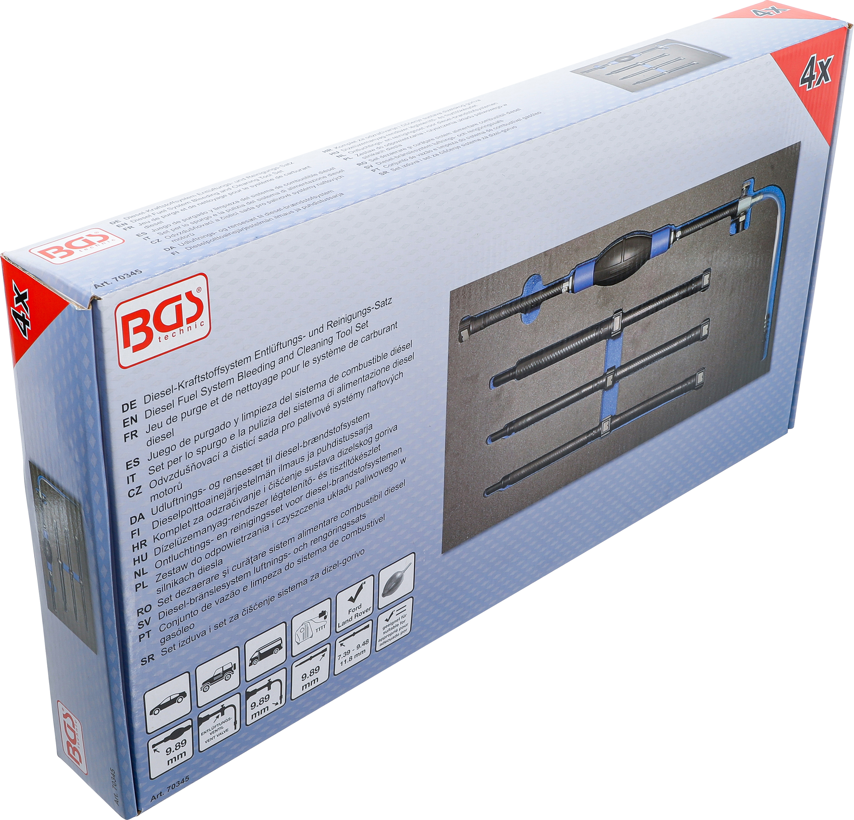 BGS Diesel-Kraftstoffsystem Entlüftungs- und Reinigungs-Satz | für Ford & Land Rover
