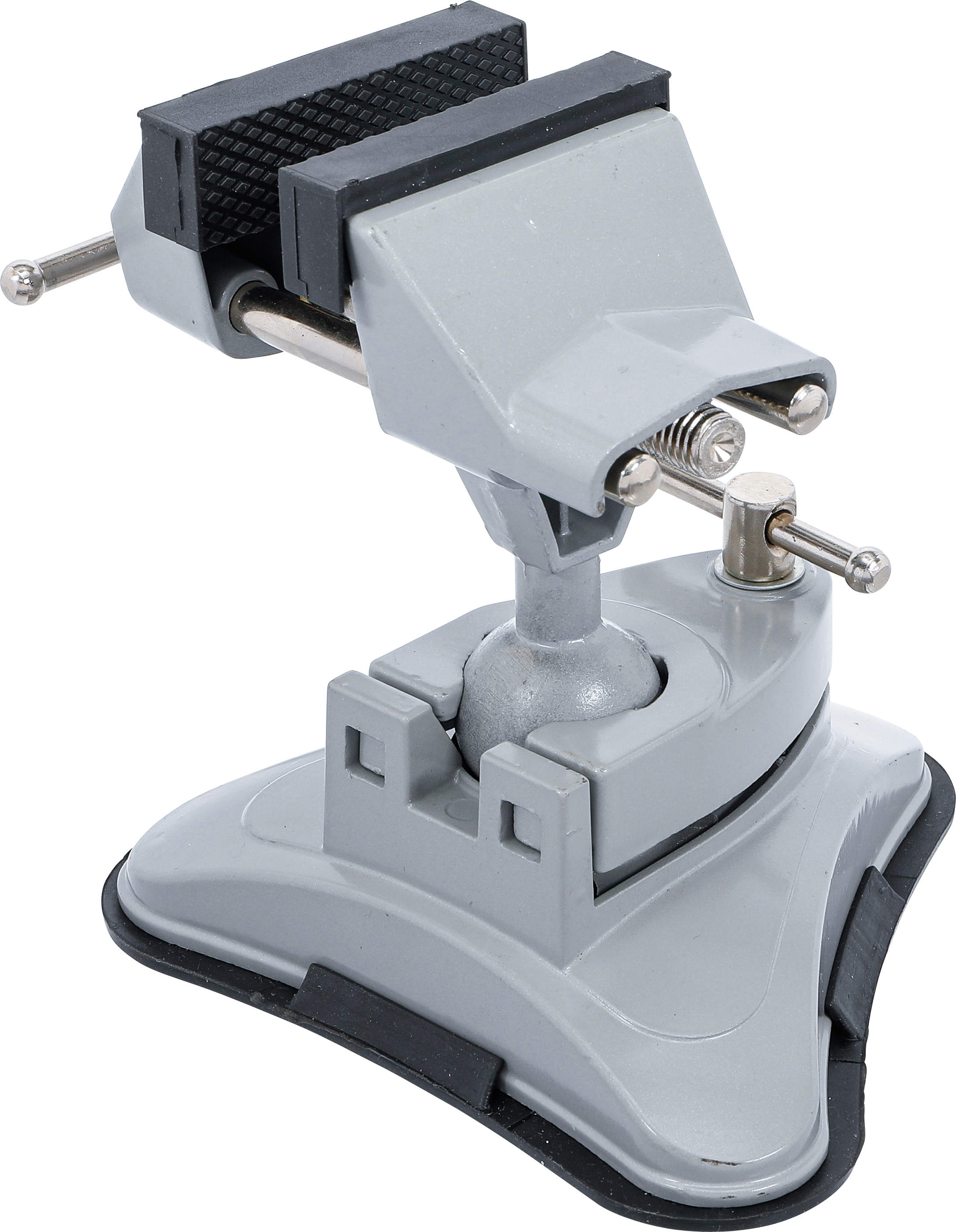 BGS Tisch-Schraubstock | schwenkbar | Backen 70 mm | mit Vakuum-Saugfuß