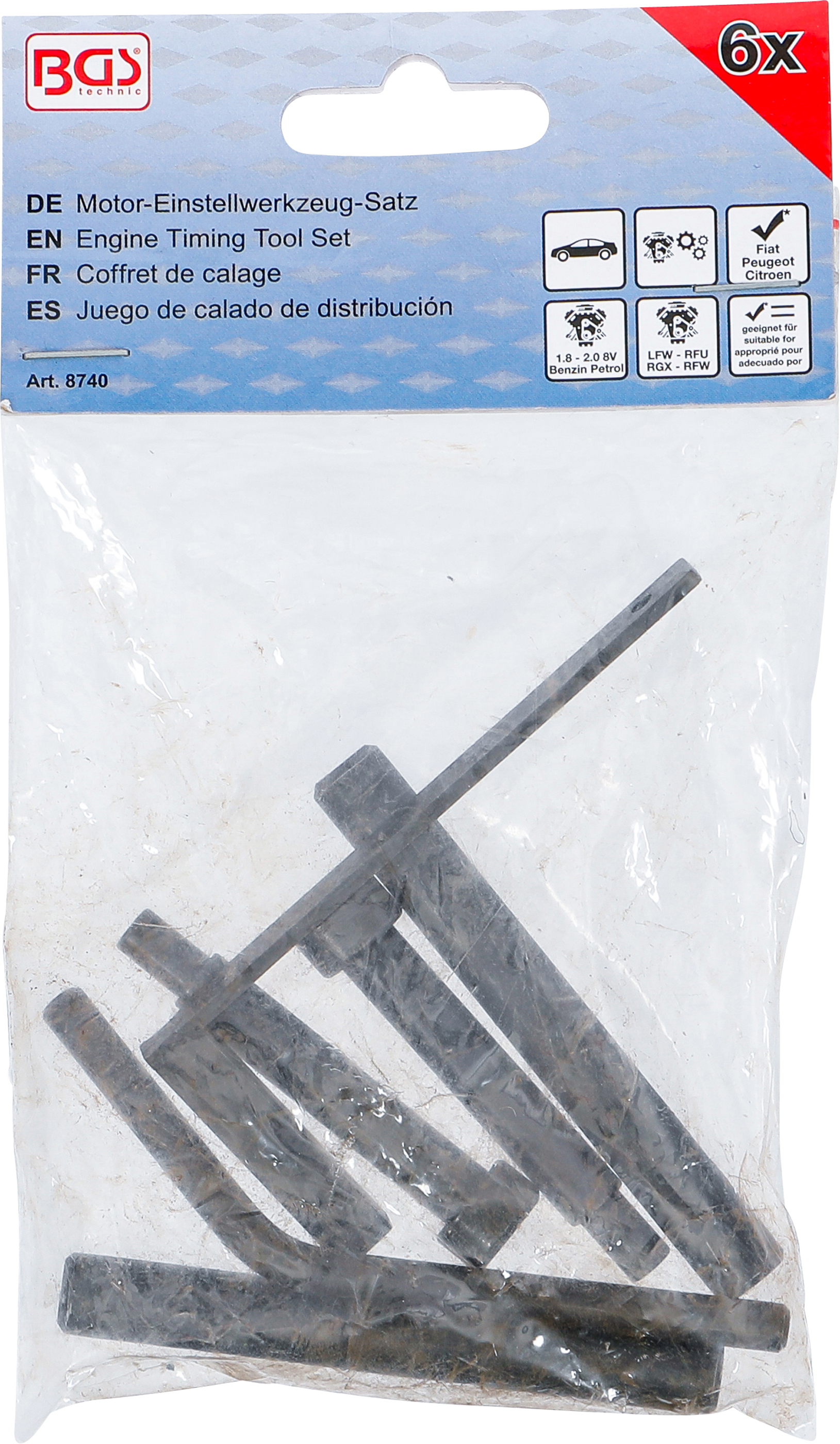 BGS Motor-Einstellwerkzeug-Satz | für Fiat, Peugeot, Citroen 1.8, 2.0 8V Benzin