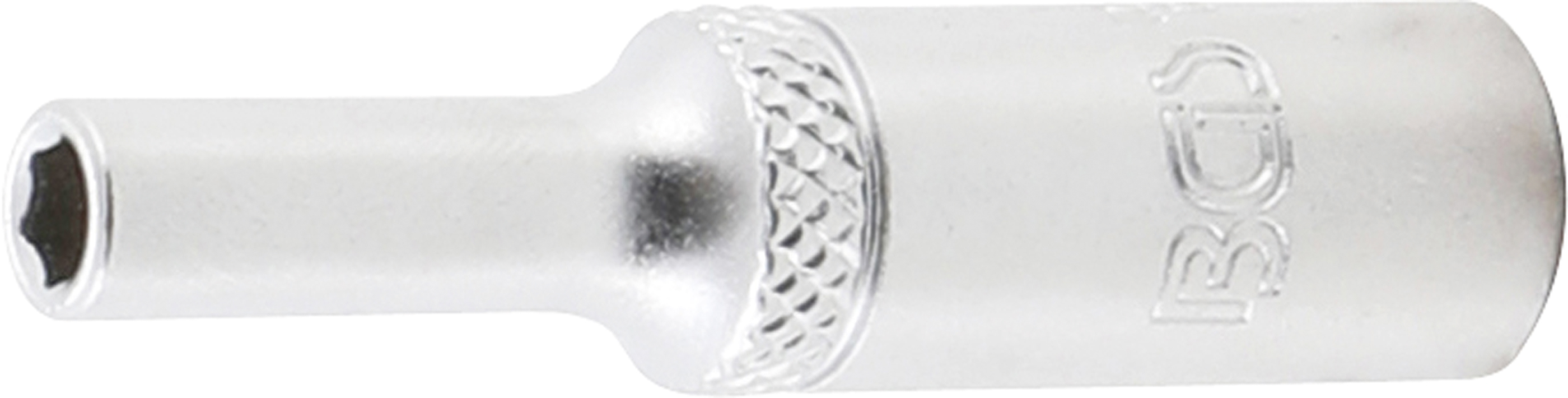 BGS Steckschlüssel-Einsatz Sechskant, tief | Antrieb Innenvierkant 6,3 mm (1/4") | SW 4 mm