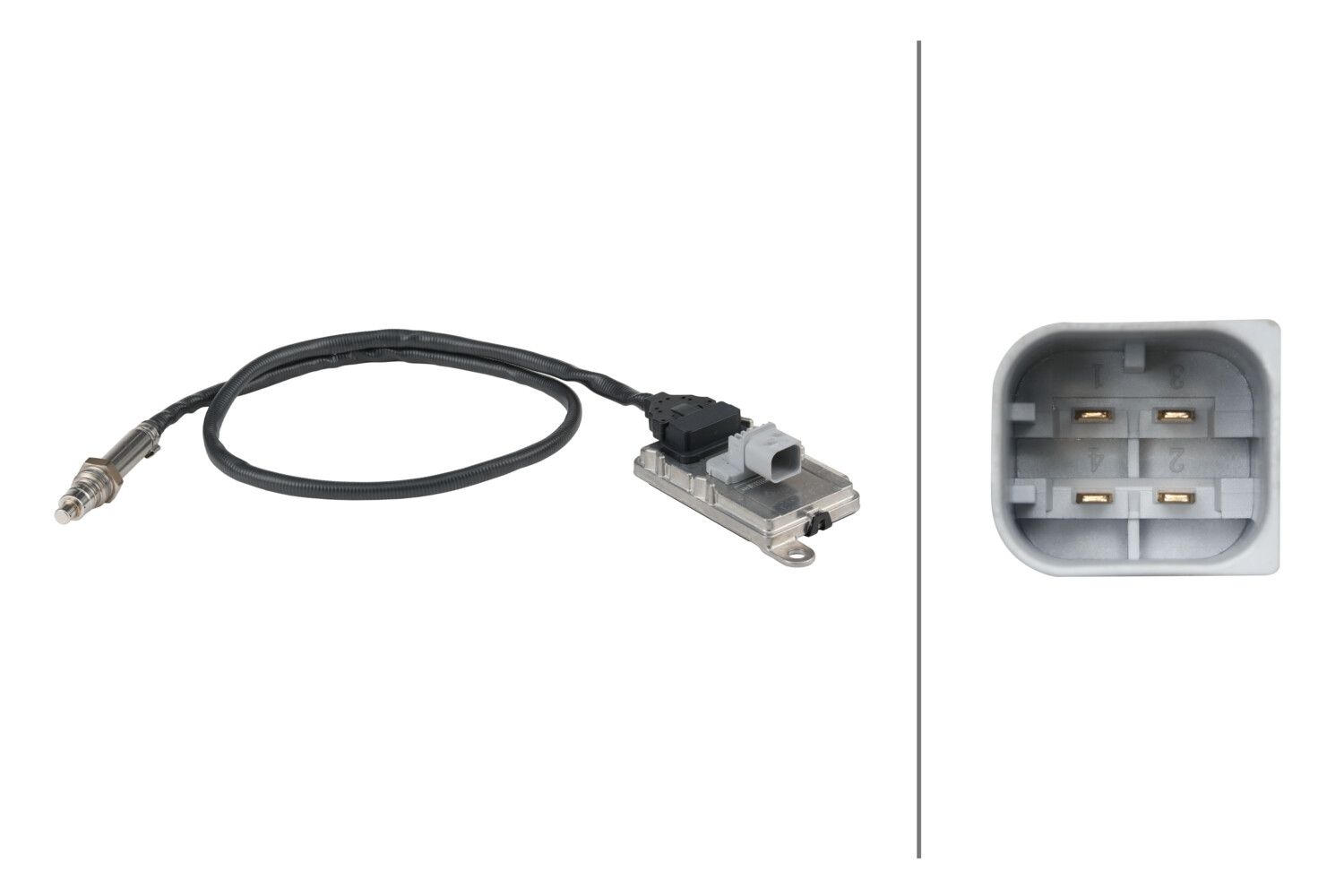 NOx-Sensor, NOx-Katalysator 6PN358 186-751 “HELLA 24 V, 4 -polig, 1.134 mm”