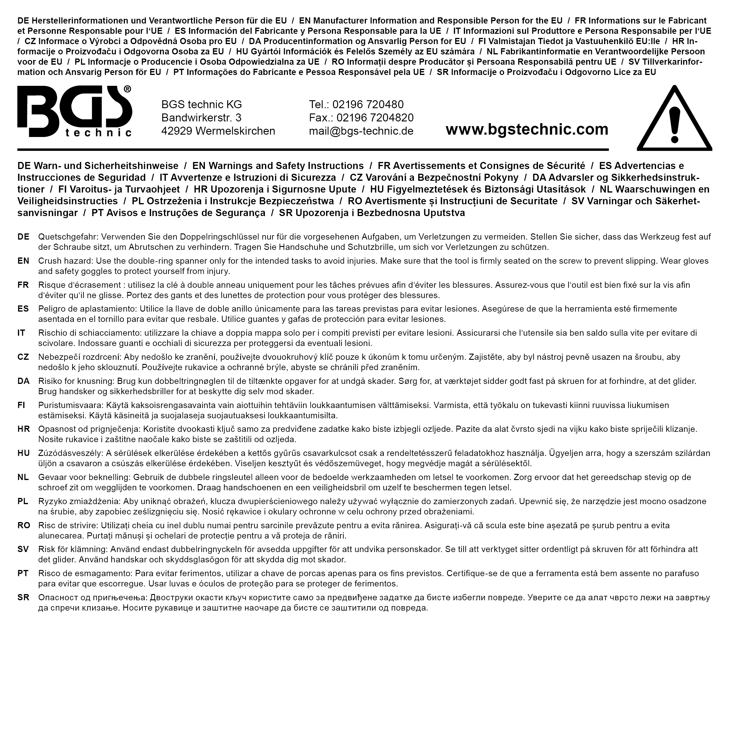 BGS Starter- und Blockschlüssel-Satz | SW 10 x 13 - 17 x 19 mm | 3-tlg.