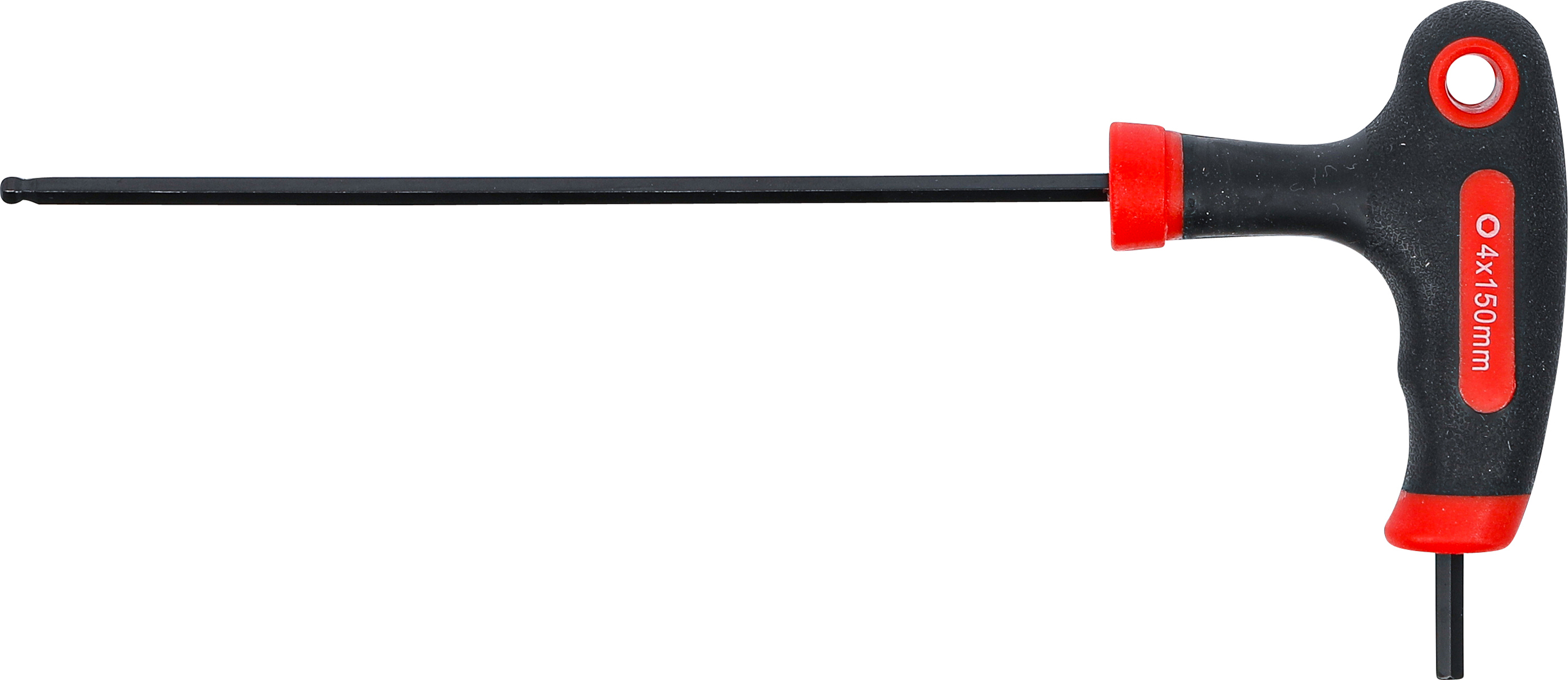 BGS Schraubendreher mit T-Griff und seitlicher Klinge | Innensechskant / Innensechskant mit Kugelkopf 4 mm