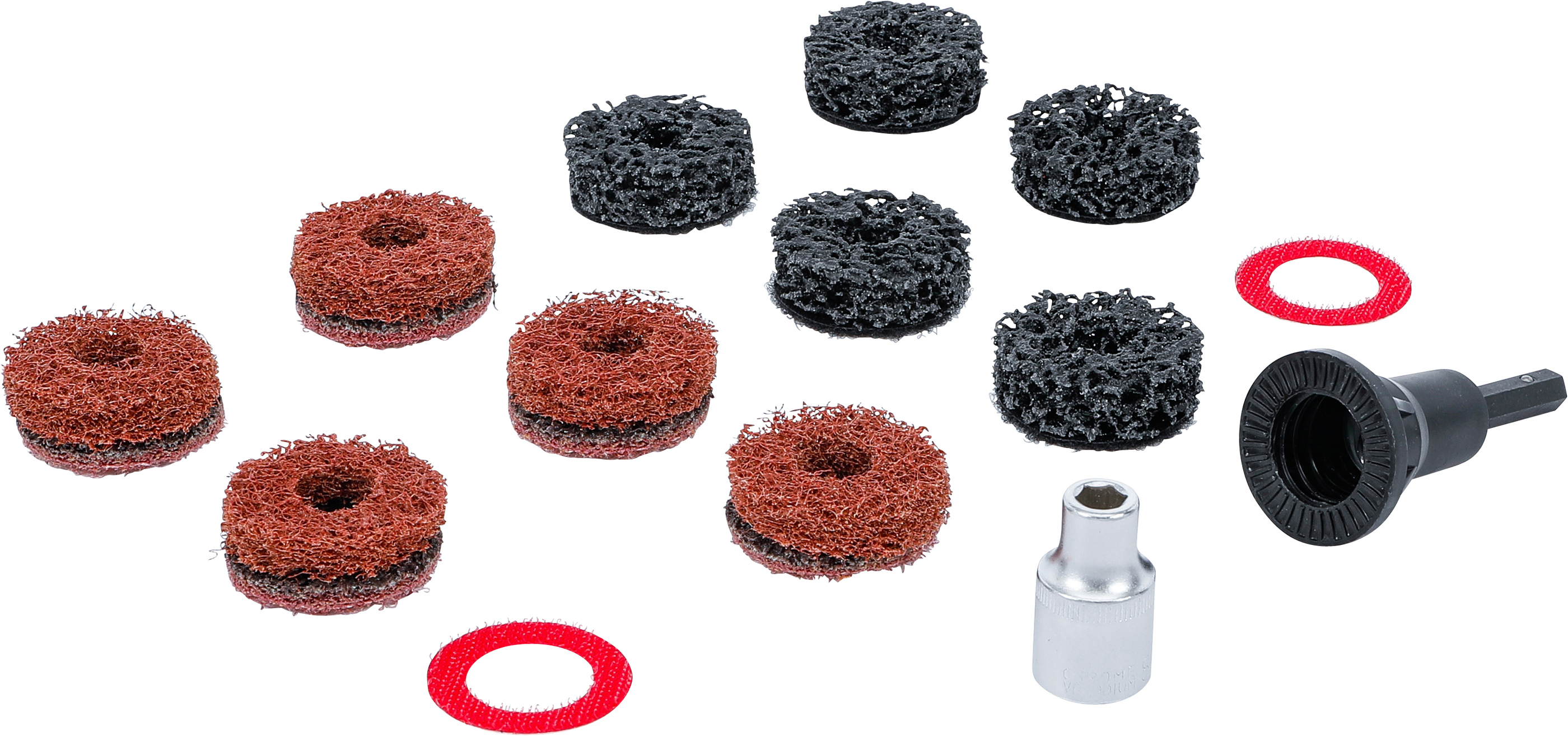 BGS Radnabenschleifer-Satz | für Stehbolzen und Radmutternbolzen | 14-tlg.