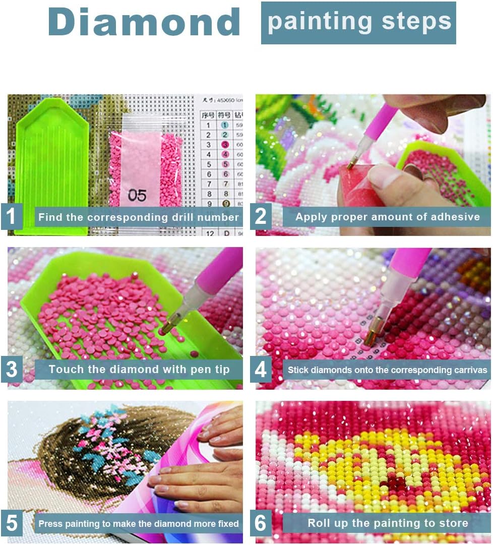 TINY FUN 5D DIY Diamond Painting Full Drill Kreuzstich Kit Diamant Malerei Kits für Erwachsene Strass Stickerei Diamant Kunst