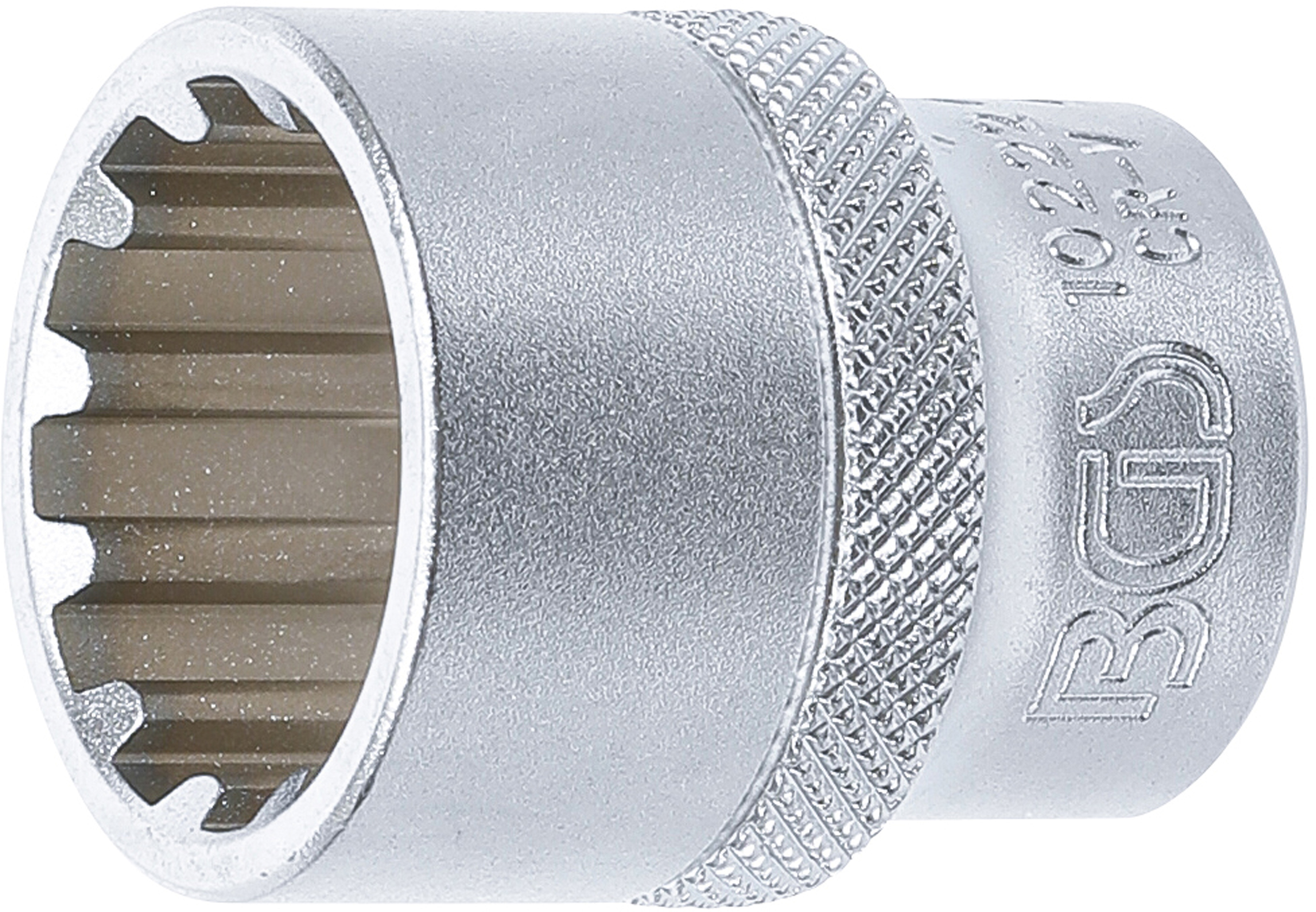 BGS Steckschlüssel-Einsatz Gear Lock | Antrieb Innenvierkant 12,5 mm (1/2") | SW 22 mm