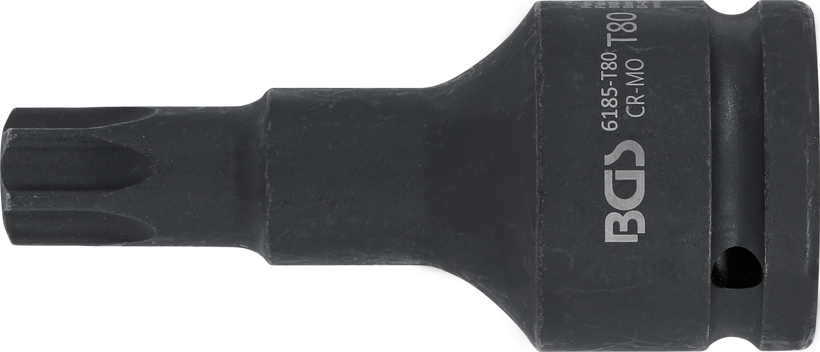 BGS Kraft-Bit-Einsatz | Länge 100 mm | Antrieb Innenvierkant 20 mm (3/4") | T-Profil (für Torx) T80