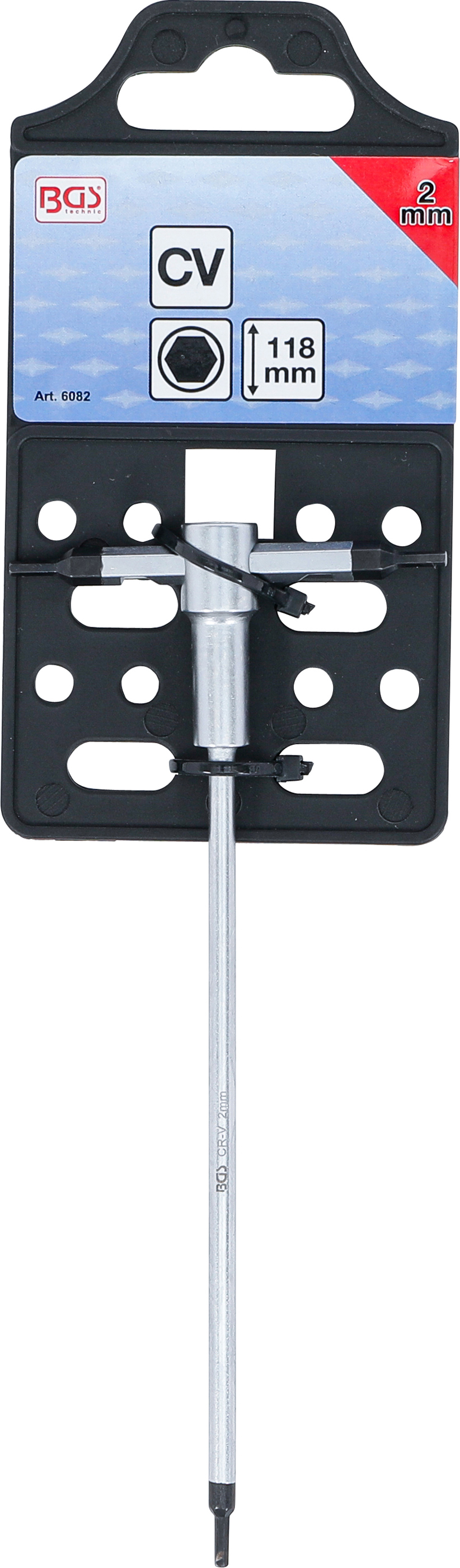 BGS Schraubendreher mit T-Gleitgriff | Innensechskant | 2 mm