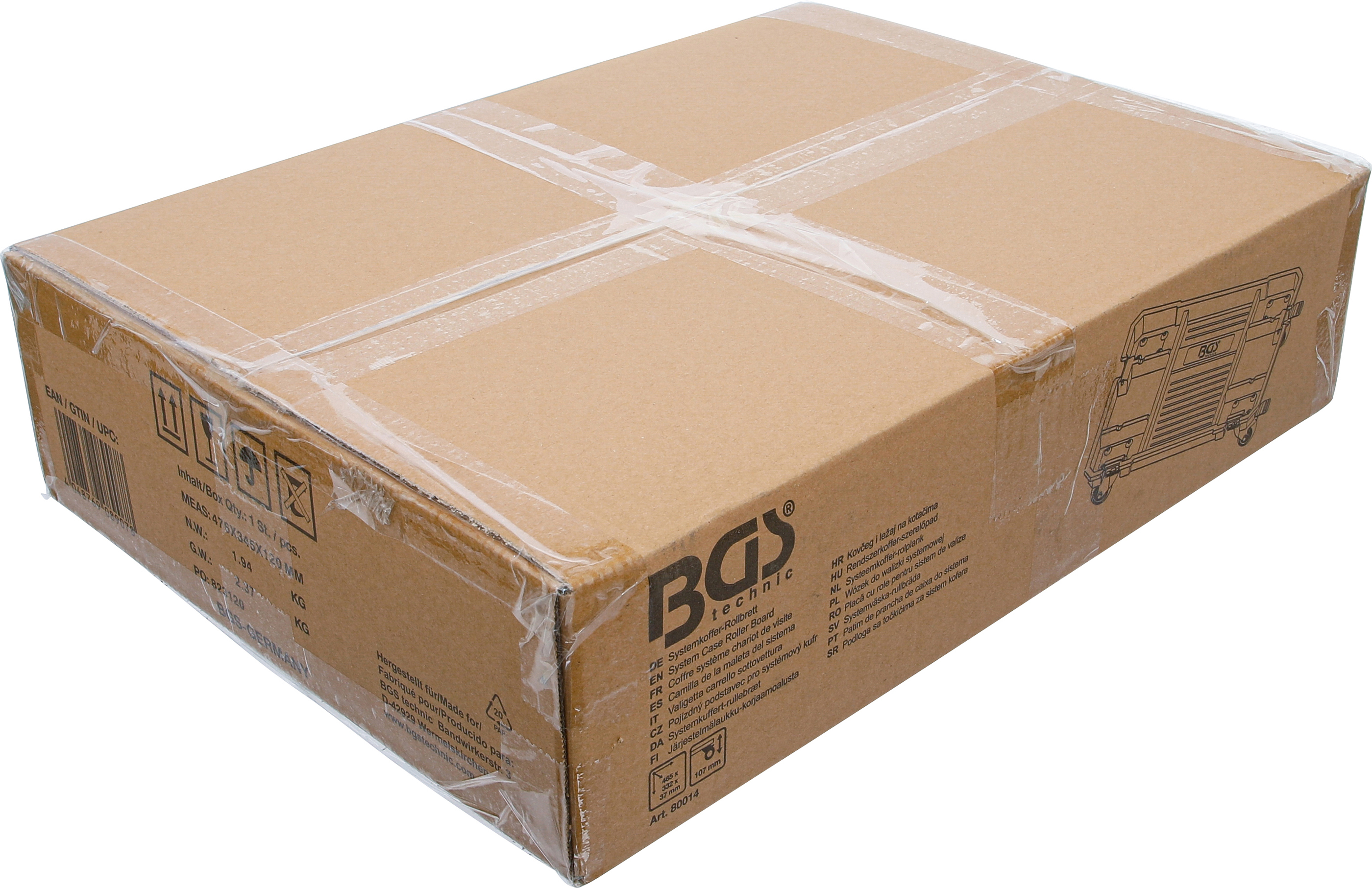 BGS Systemkoffer-Rollbrett | für Systemkoffer