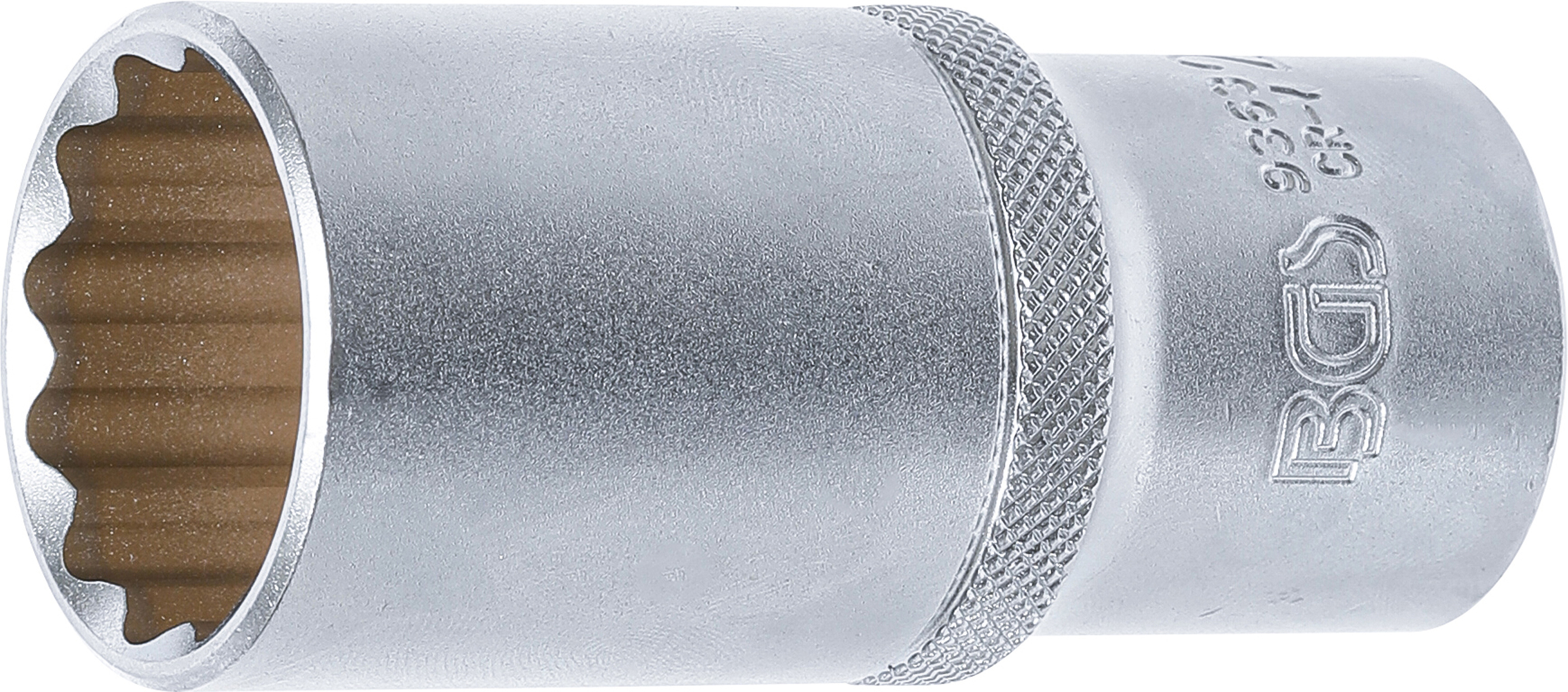 BGS Steckschlüssel-Einsatz Zwölfkant, tief | Antrieb Innenvierkant 12,5 mm (1/2") | SW 27 mm