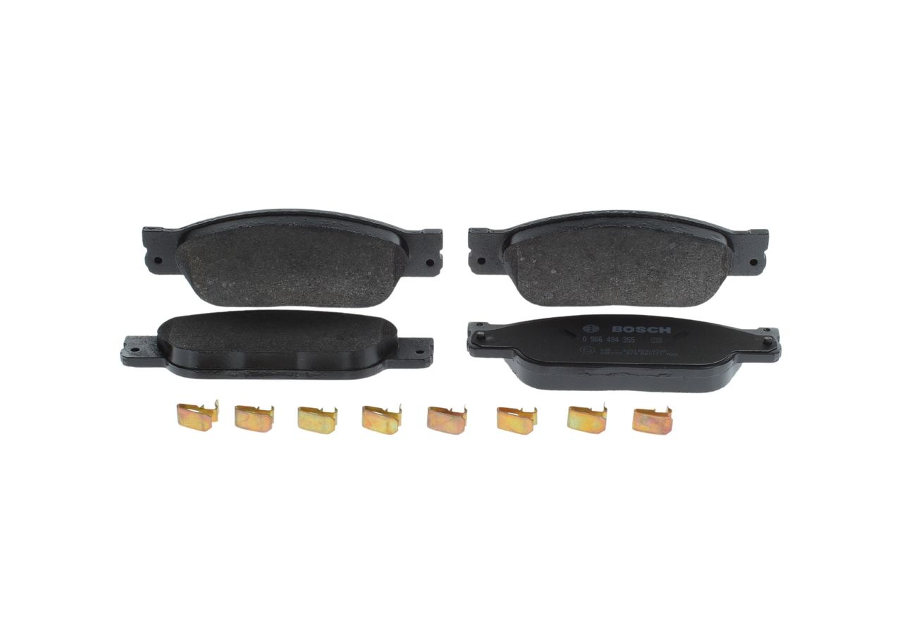 Bremsbelagsatz, Scheibenbremse