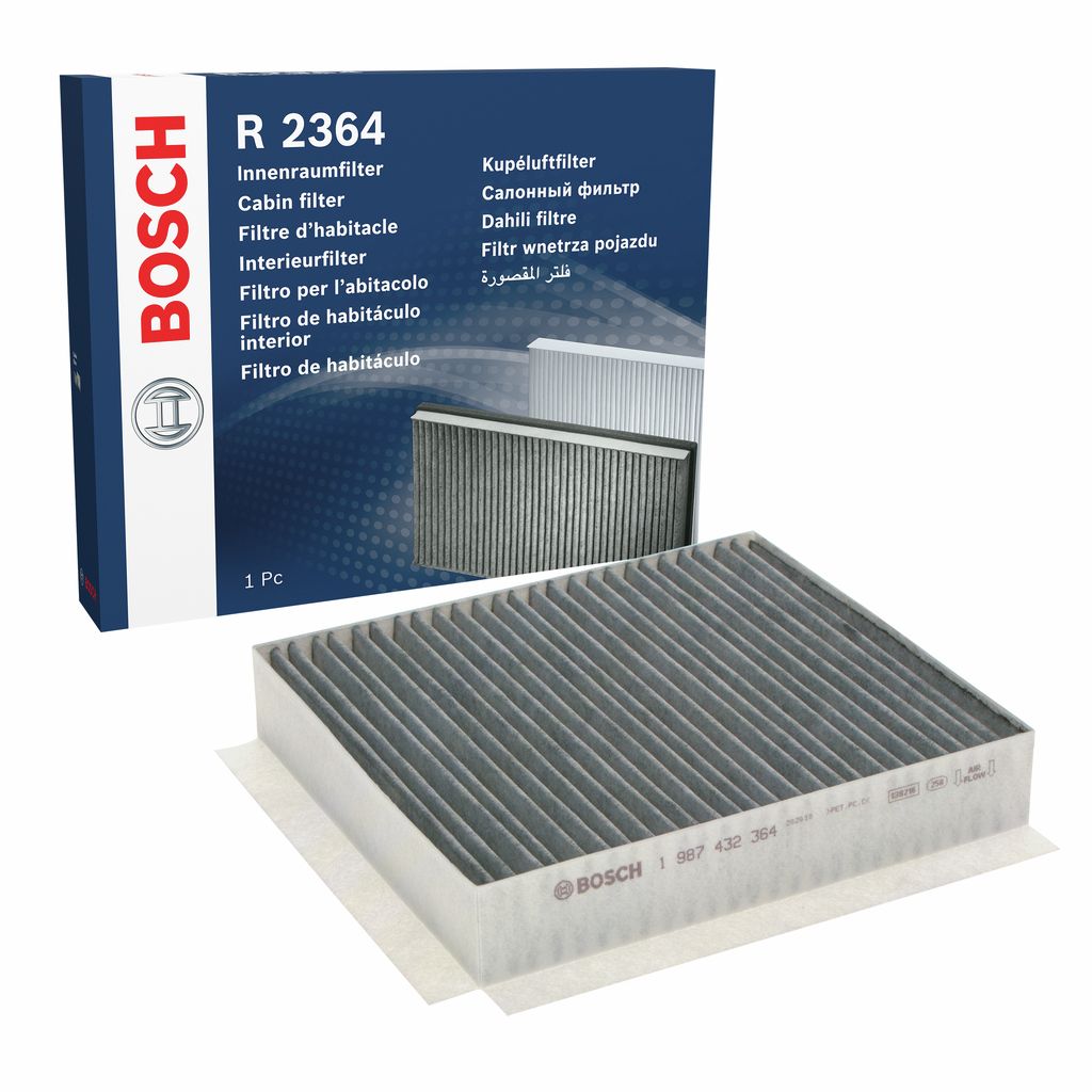 Filter, Innenraumluft “BOSCH Aktivkohlefilter , 229 mm, 206 mm”