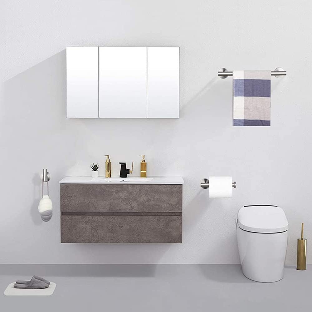 Handtuchhalter Badzubehör 3 Sets Edelstahl Handtuchhalter Toilettenpapierhalter Kleiderhaken Wand Montiertes