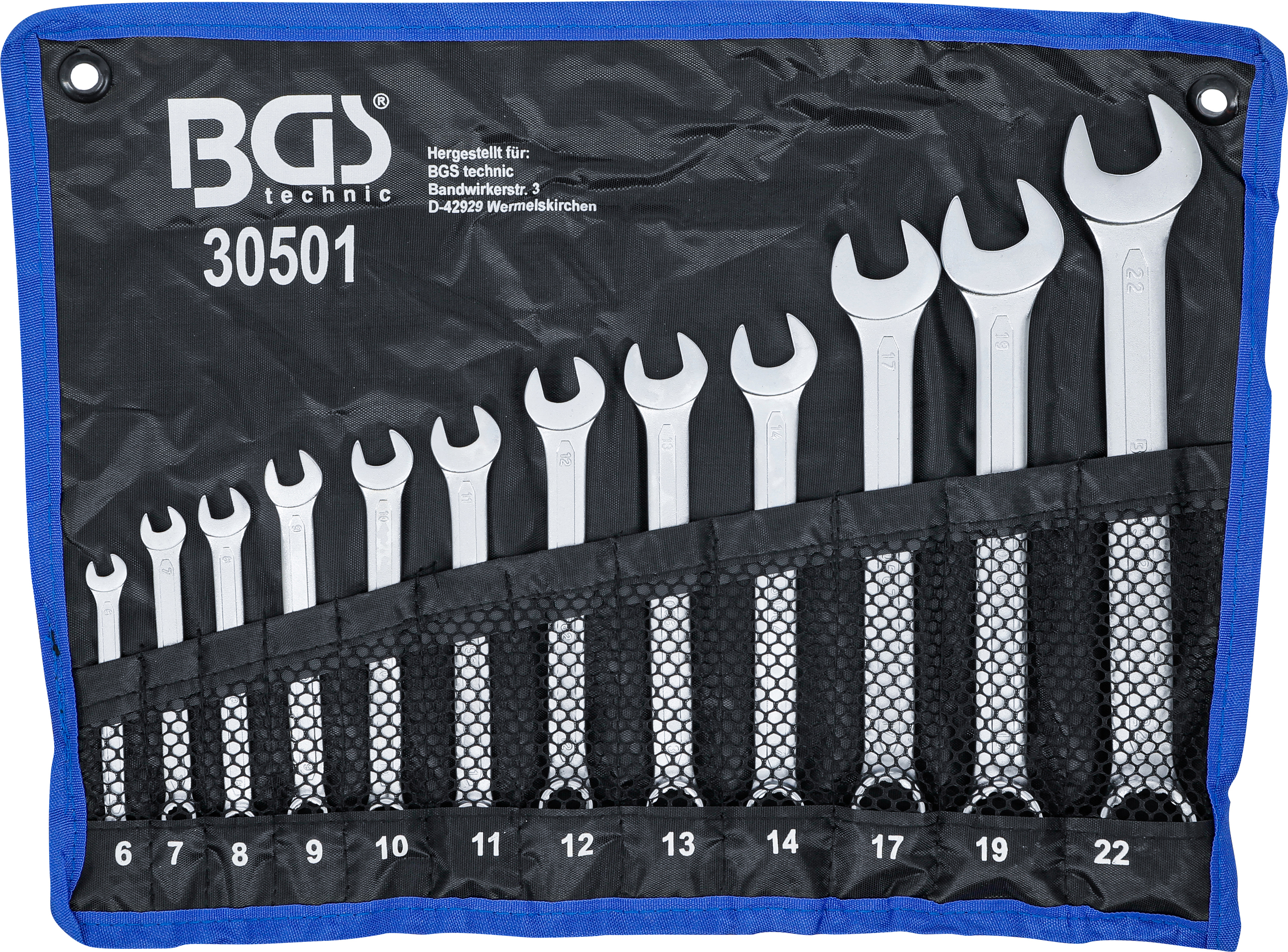 BGS Maul-Ringschlüssel-Satz | SW 6 - 22 mm | 12-tlg.