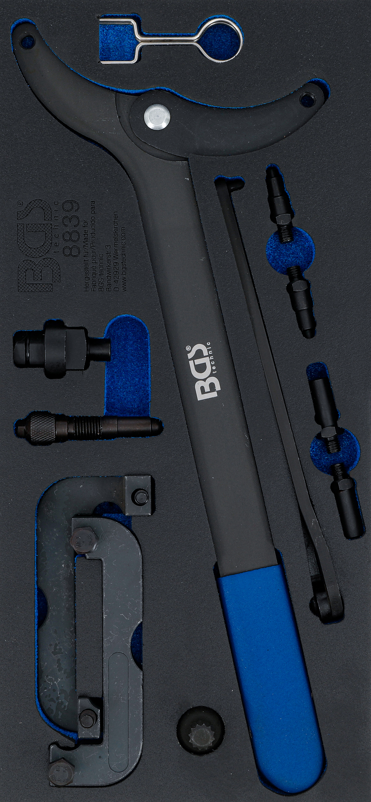 BGS Werkstattwageneinlage 1/3: Motor-Einstellwerkzeug-Satz | für VAG 2.8, 3.0 TFSi