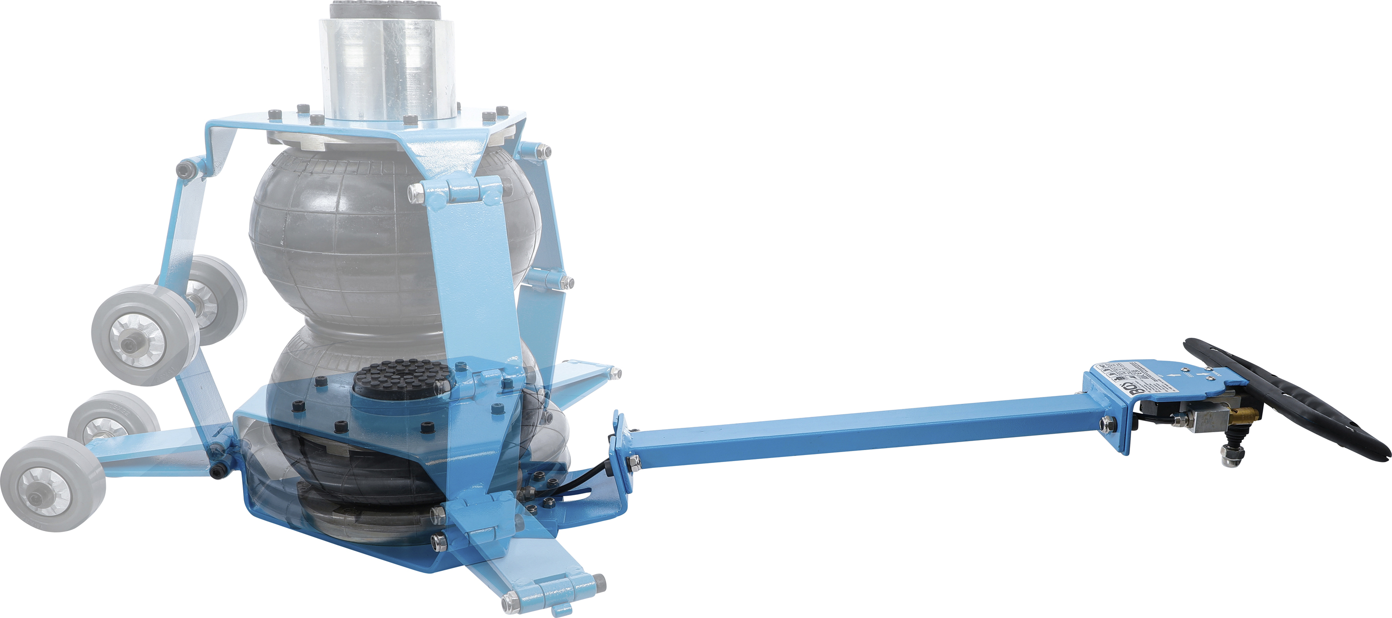 BGS Pneumatischer Ballon-Wagenheber | fahrbar | max. 410 mm | 2000 kg