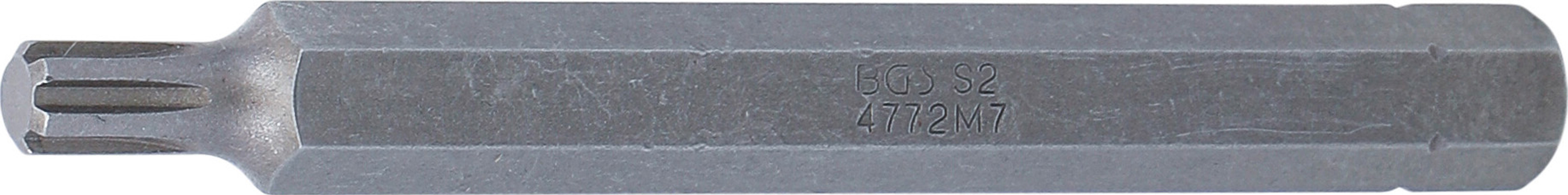 BGS Bit | Länge 100 mm | Antrieb Außensechskant 10 mm (3/8") | Keil-Profil (für RIBE) M7