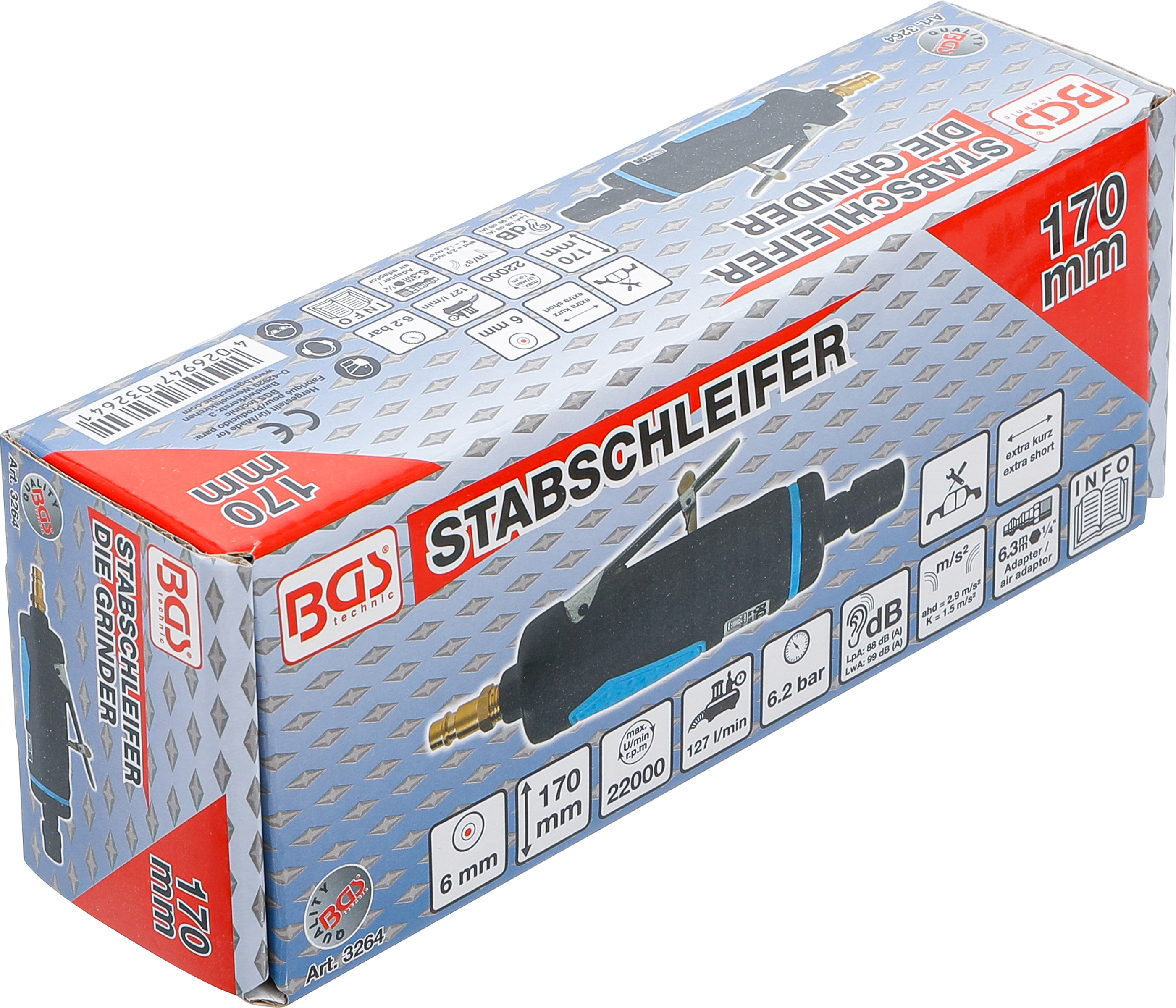 BGS Stabschleifer | kurz | 170 mm