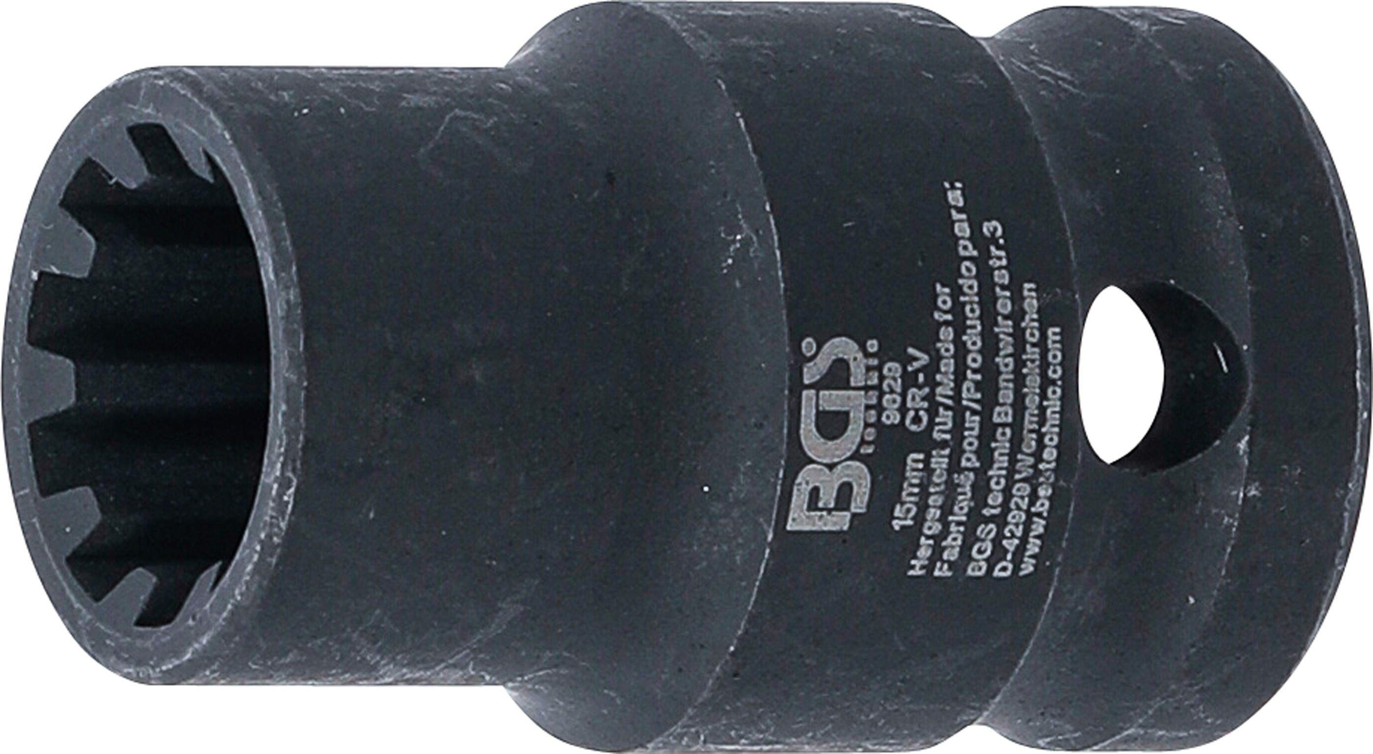 BGS Bremssattel-Einsatz | 10-kant | für VAG und Porsche | SW 15 mm