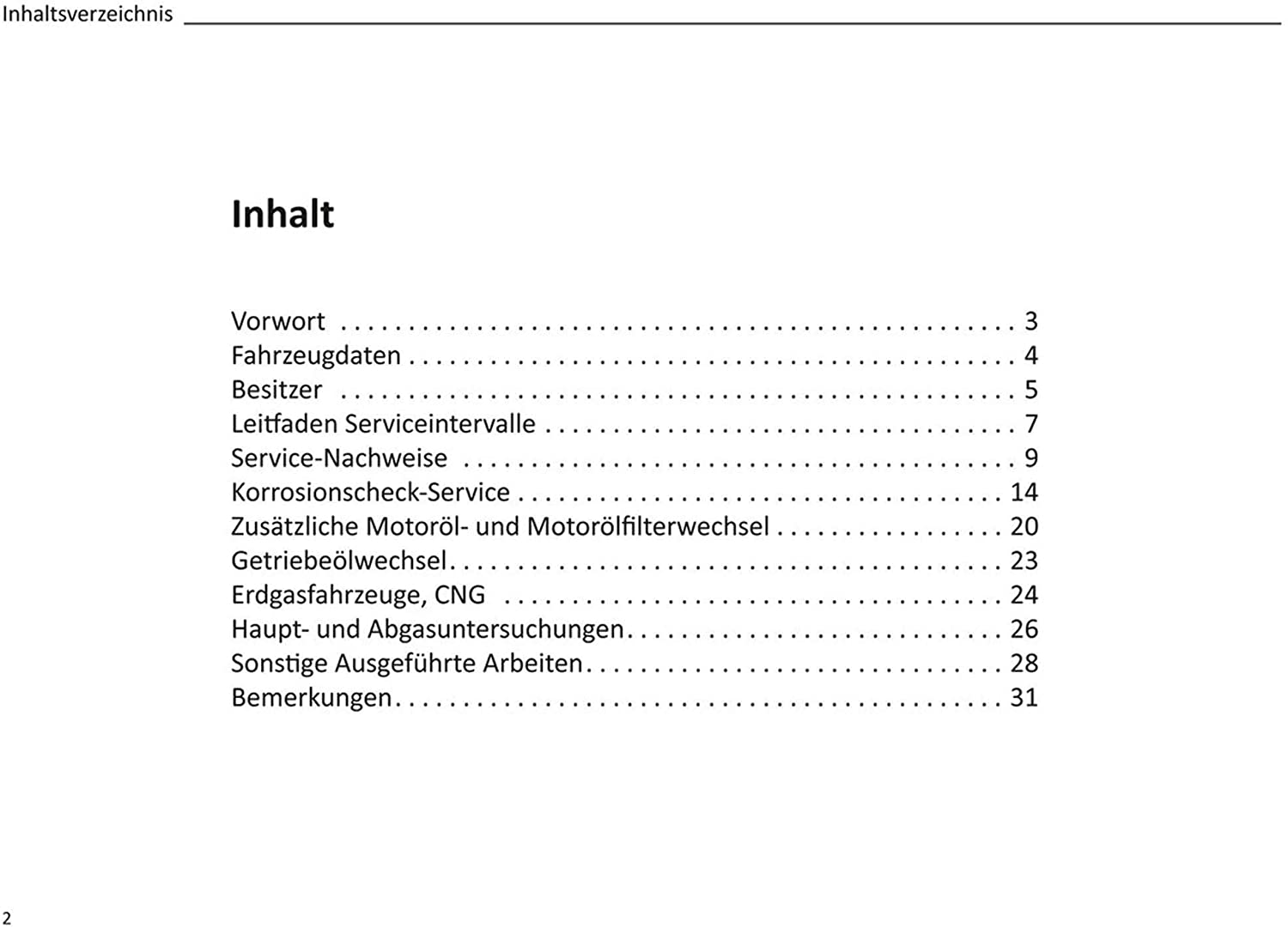 Eichner Universal Service und Wartungsheft KFZ Wartungsarbeiten