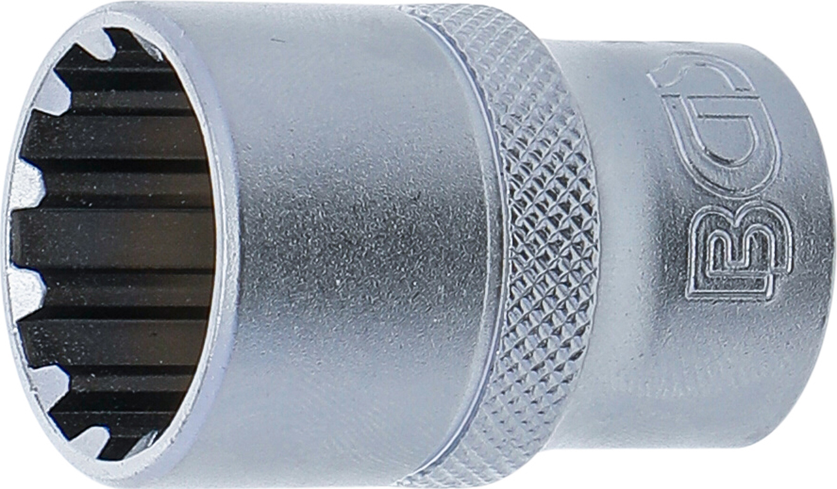 BGS Steckschlüssel-Einsatz Gear Lock | Antrieb Innenvierkant 12,5 mm (1/2") | SW 19 mm