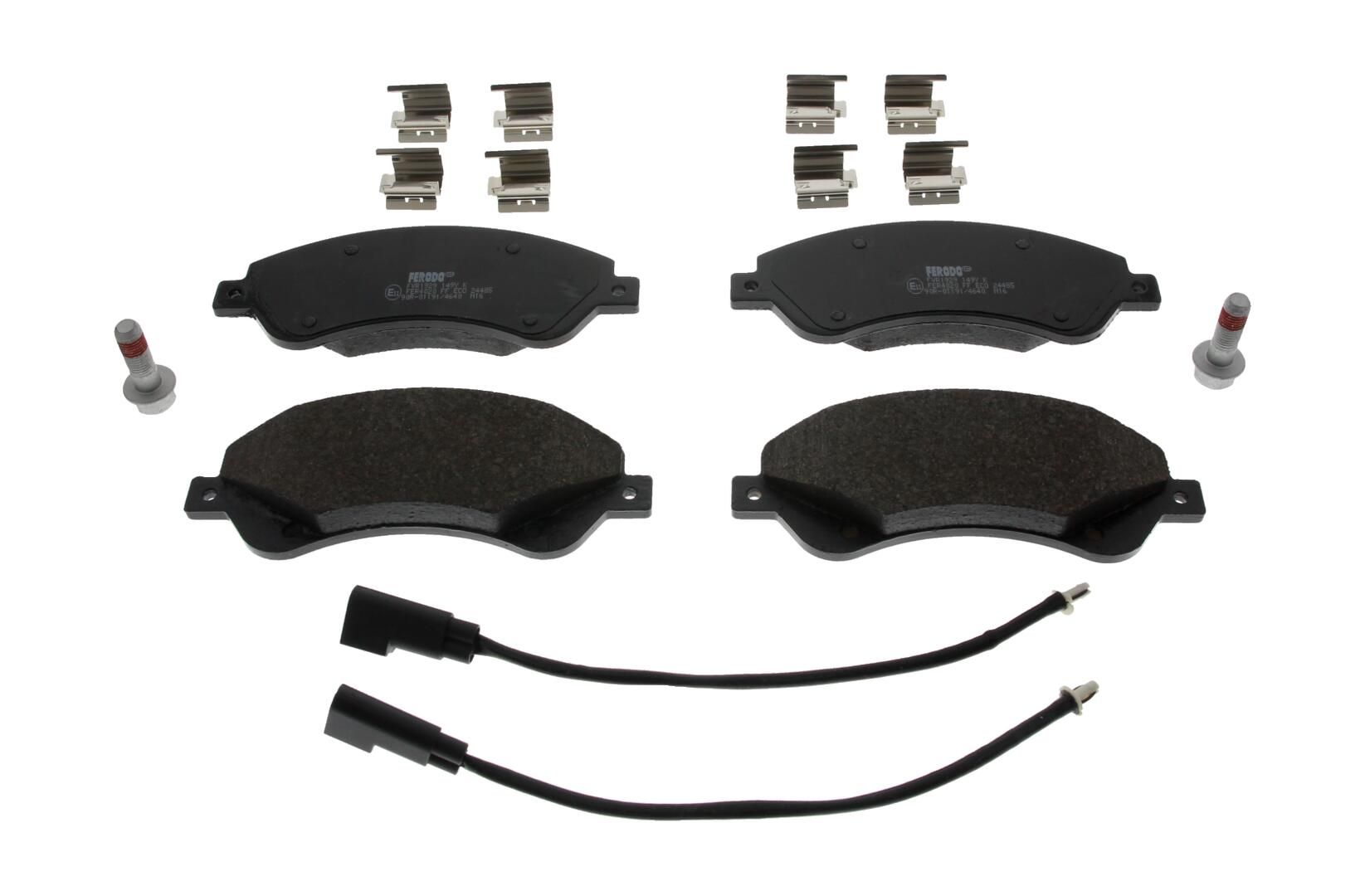 Bremsbelagsatz, Scheibenbremse