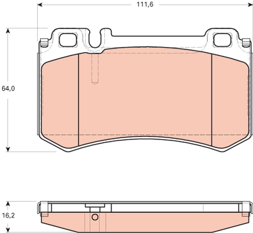 Bremsbelagsatz, Scheibenbremse