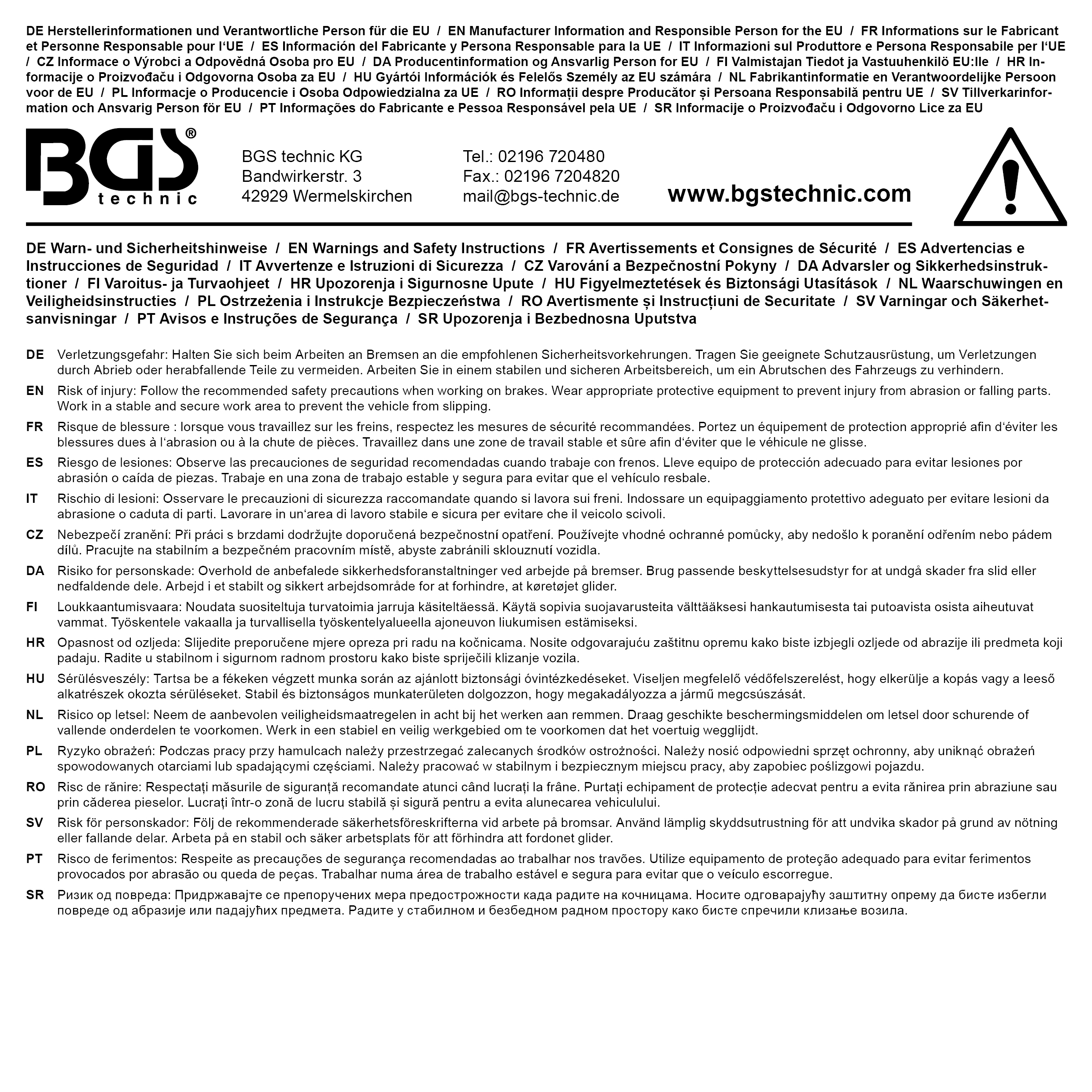 BGS Bremssattel-Einsatz | E-Profil (für Torx) | für MAN TGA | Antrieb Außensechskant 30 mm | SW E24
