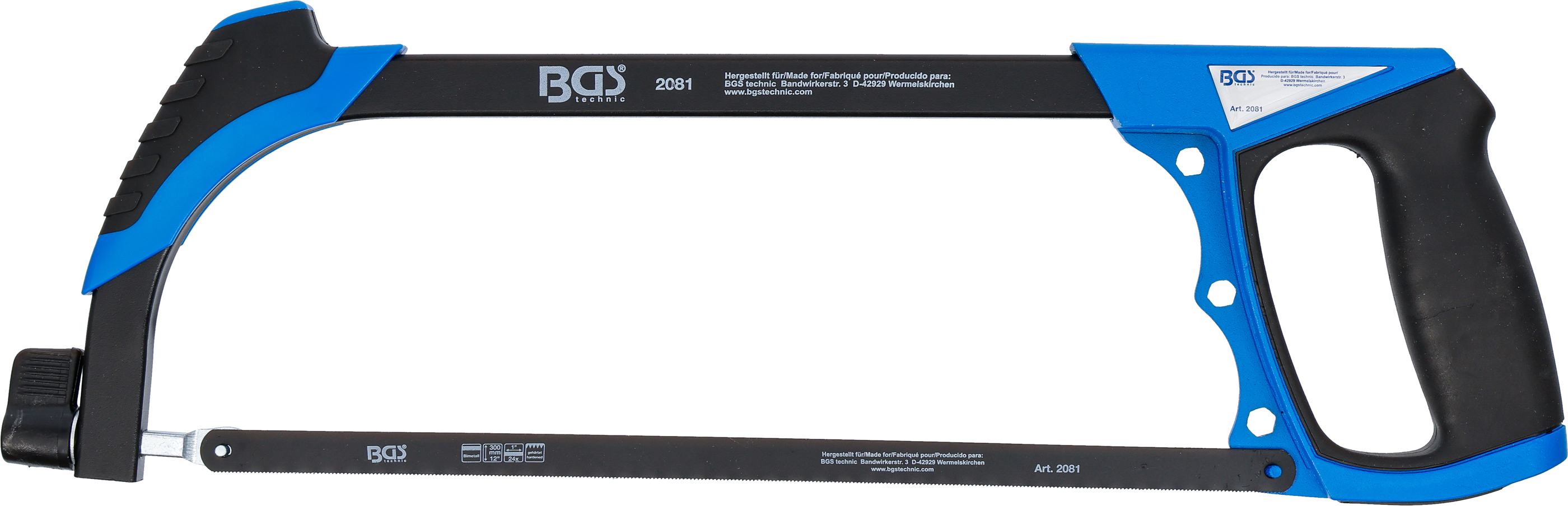 BGS Aluminium-Sägebogen | inkl. HSS-Sägeblatt | 300 mm